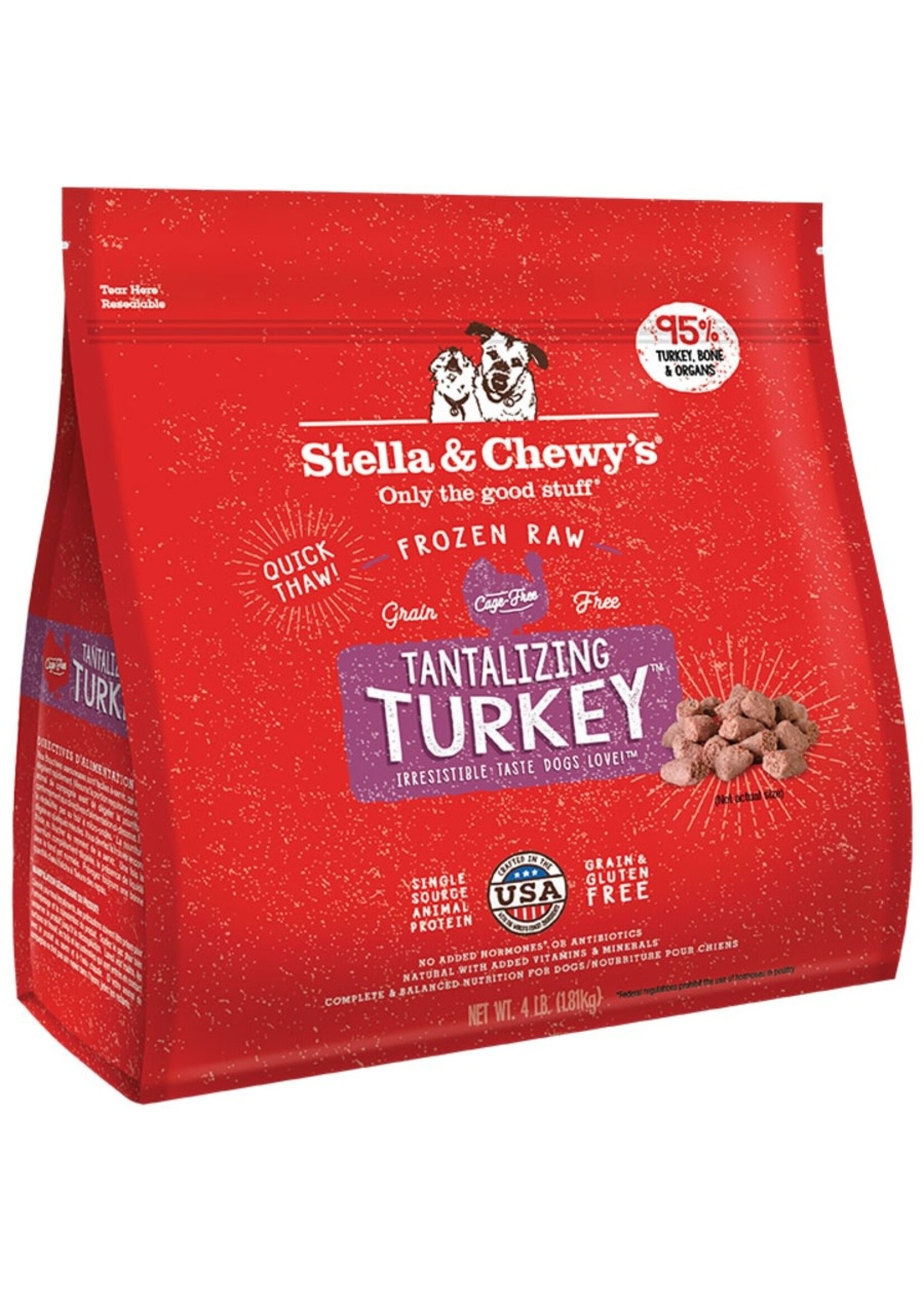 Stella & Chewy's Stella & Chewy's Dog Frozen Raw Dinner Morsels - Tantalizing Turkey - 4 lb