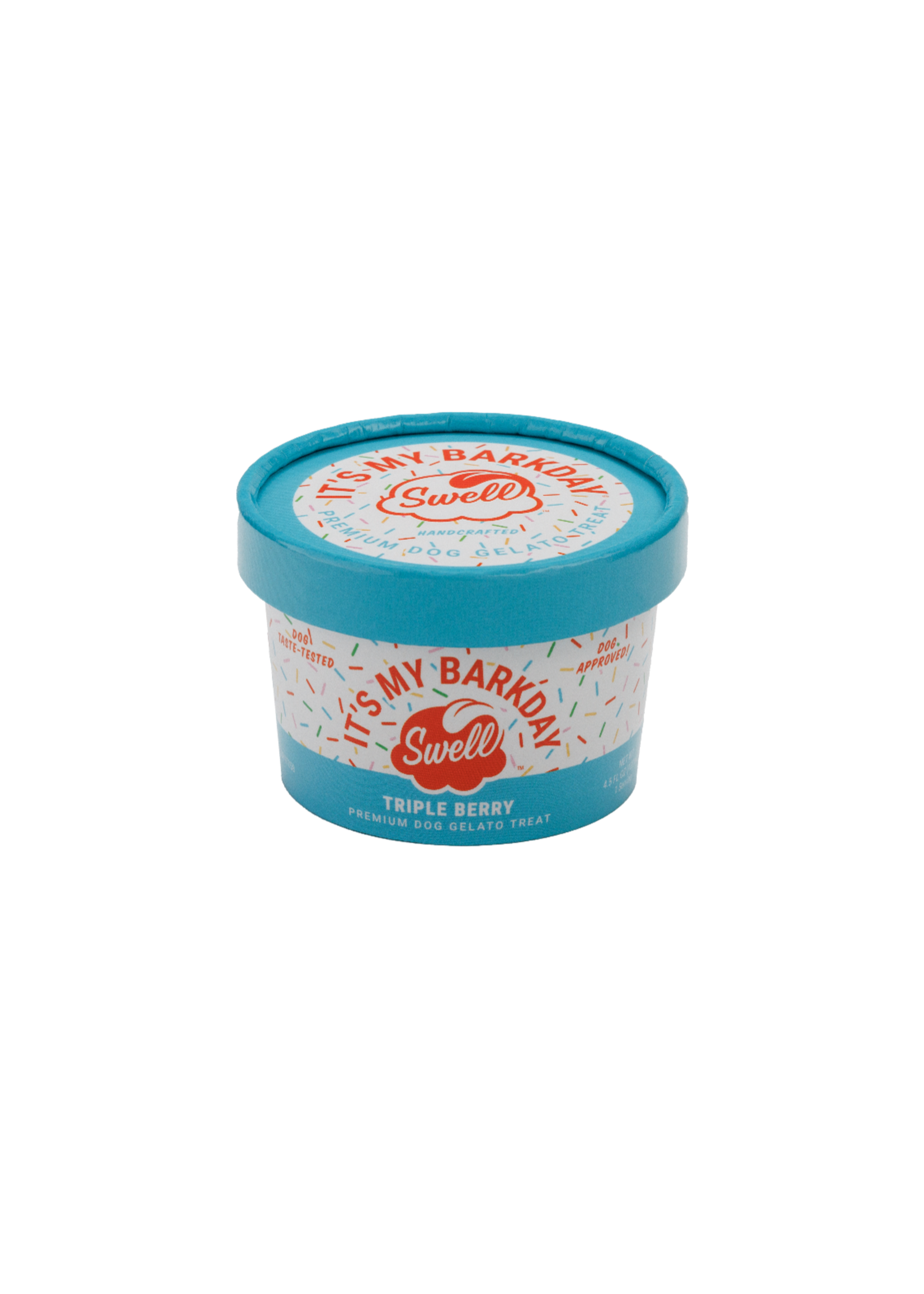 Swell It's My Barkday Triple Berry Frozen Gelato Dog Treat - 4.5 oz