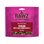 RAWZ Rawz Freeze Dried Venison, Goat's Milk & Green Mussels Cat Treats - 1 oz
