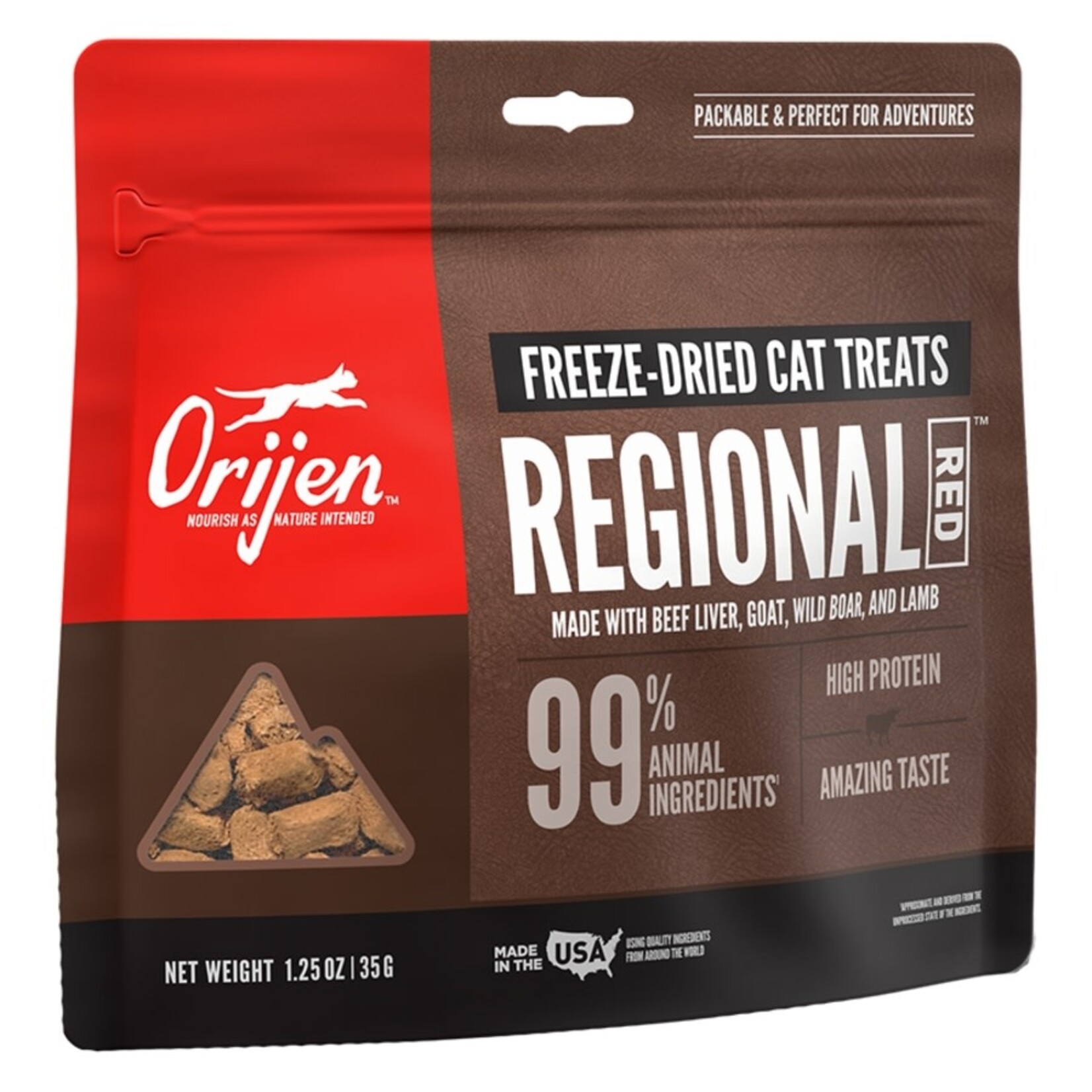 Orijen Orijen Freeze-Dried Regional Red Cat Treats - 1.25 oz
