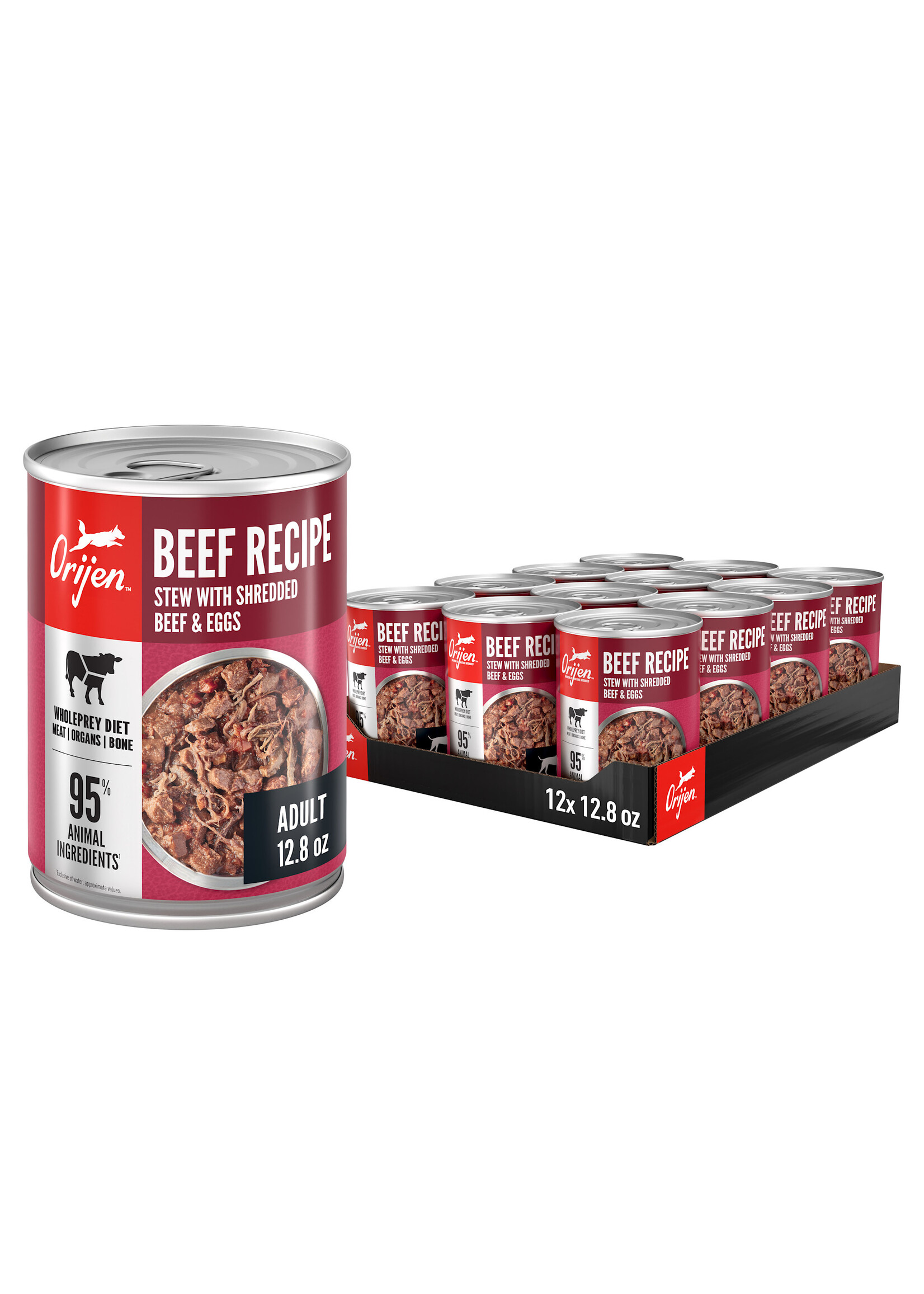 Orijen Orijen Beef Stew with Shredded Beef & Eggs Wet Dog Food Cans - 12.8 oz, case of 12