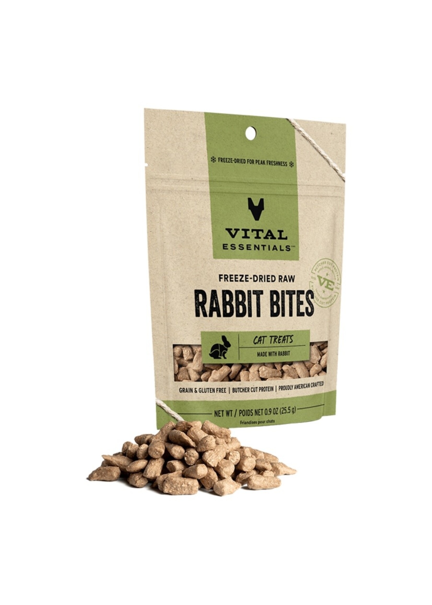 Vital Essentials Vital Essentials Freeze-Dried Raw Rabbit Bites Cat Treats - 0.9 oz