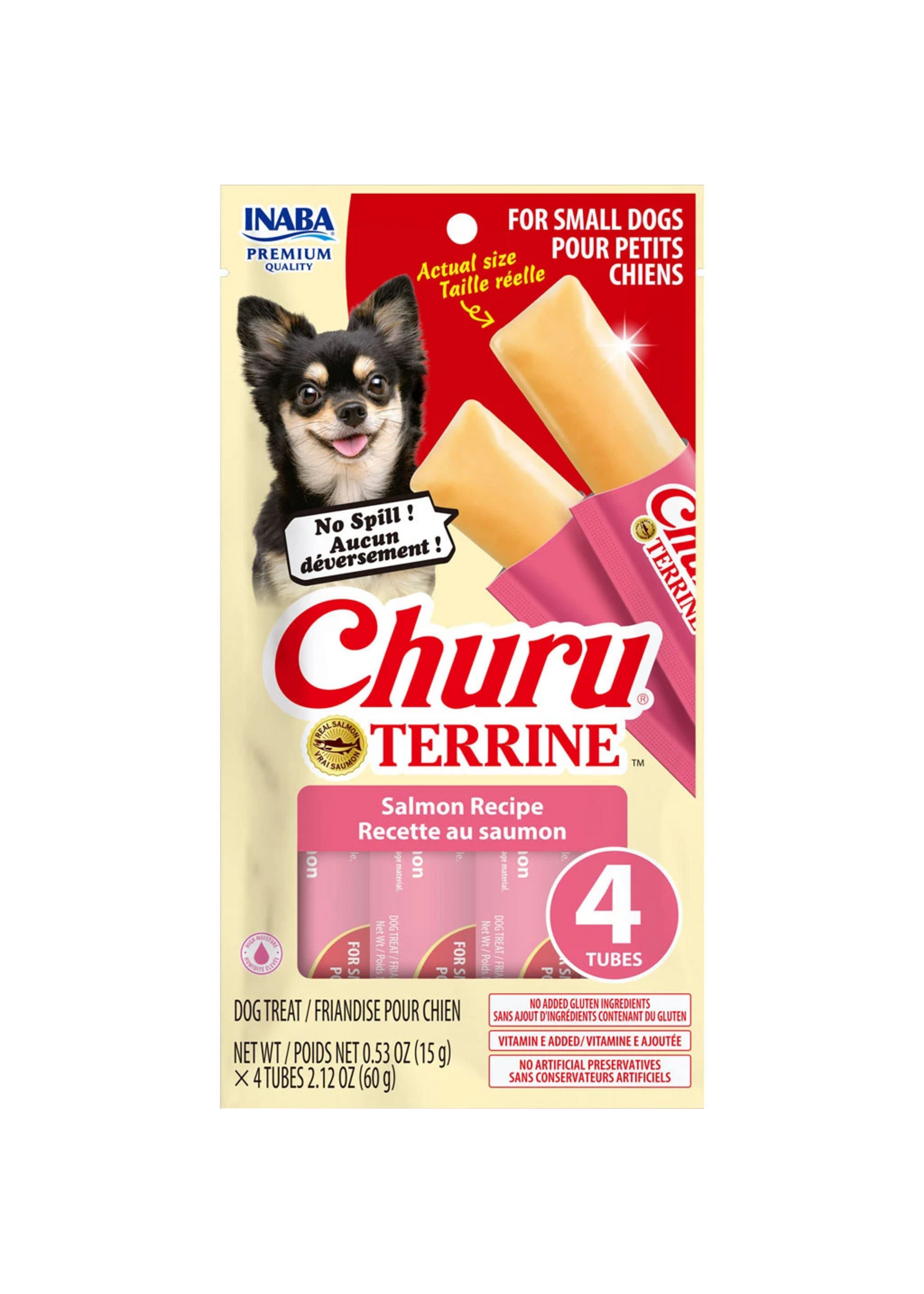 Inaba Inaba Churu Terrine Small Dog Treats Salmon - 0.53 oz, 4 Tubes