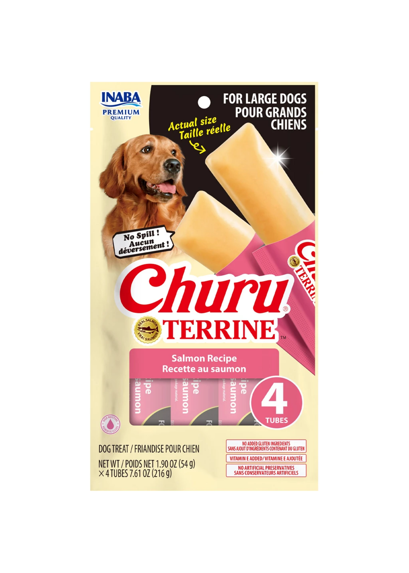 Inaba Inaba Churu Terrine Large Dog Treats Salmon - 1.90 oz, 4 Tubes
