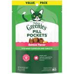 Greenies Feline Greenies Pill Pockets Cat Treats - Salmon Flavor - 3 oz, 85 Treats
