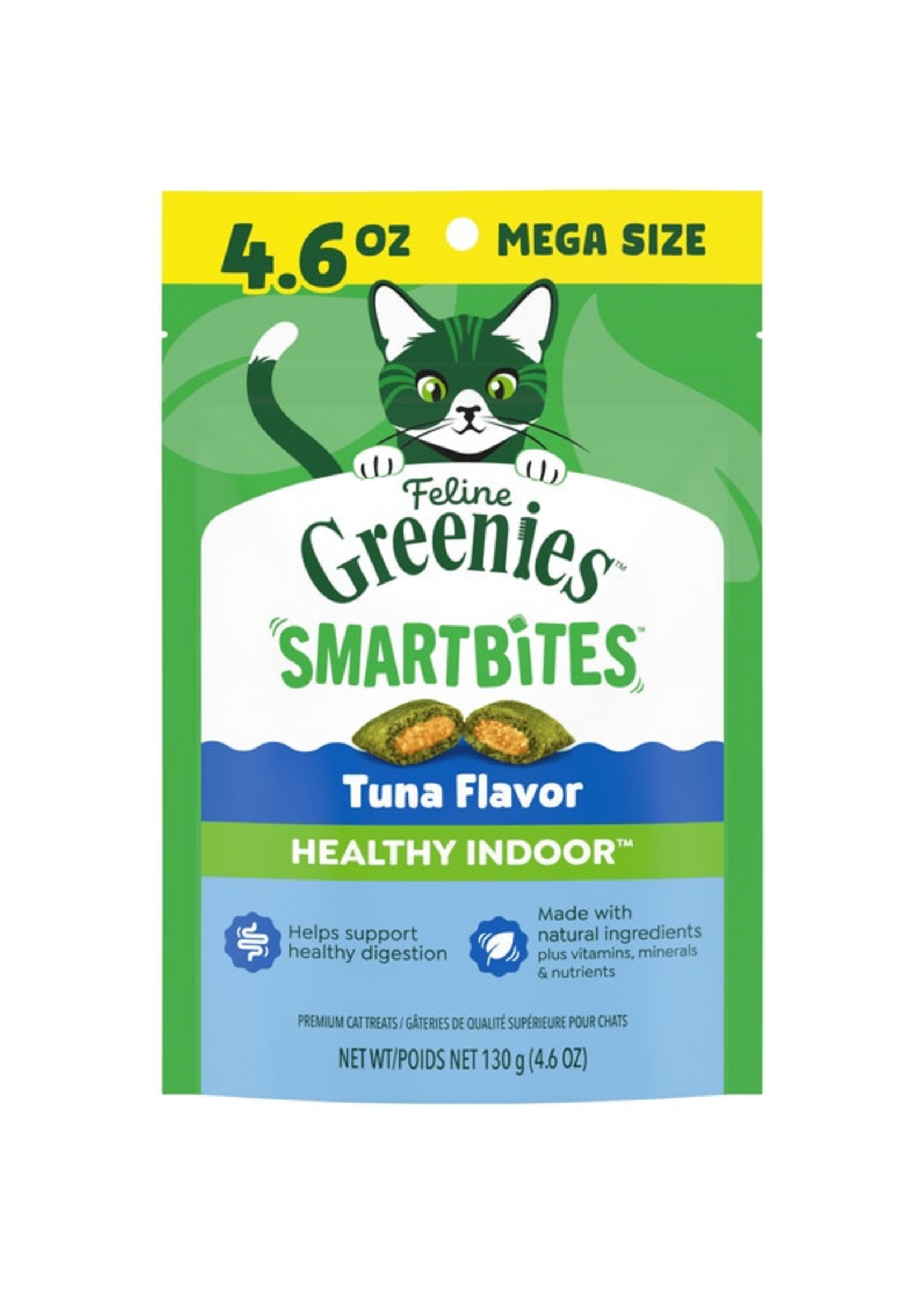 Greenies Feline Greenies Smartbites Cat Treats - Healthy Indoor Tuna Flavor - 4.6 oz