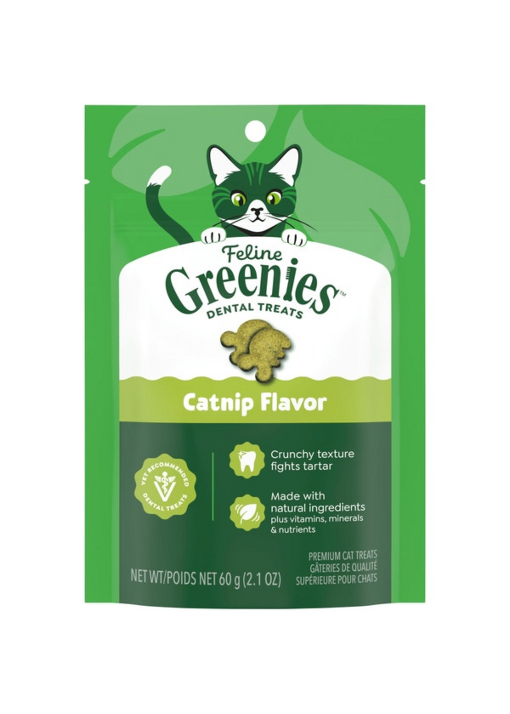 Greenies Feline Greenies Dental Cat Treats - Catnip Flavor - 2.1 oz