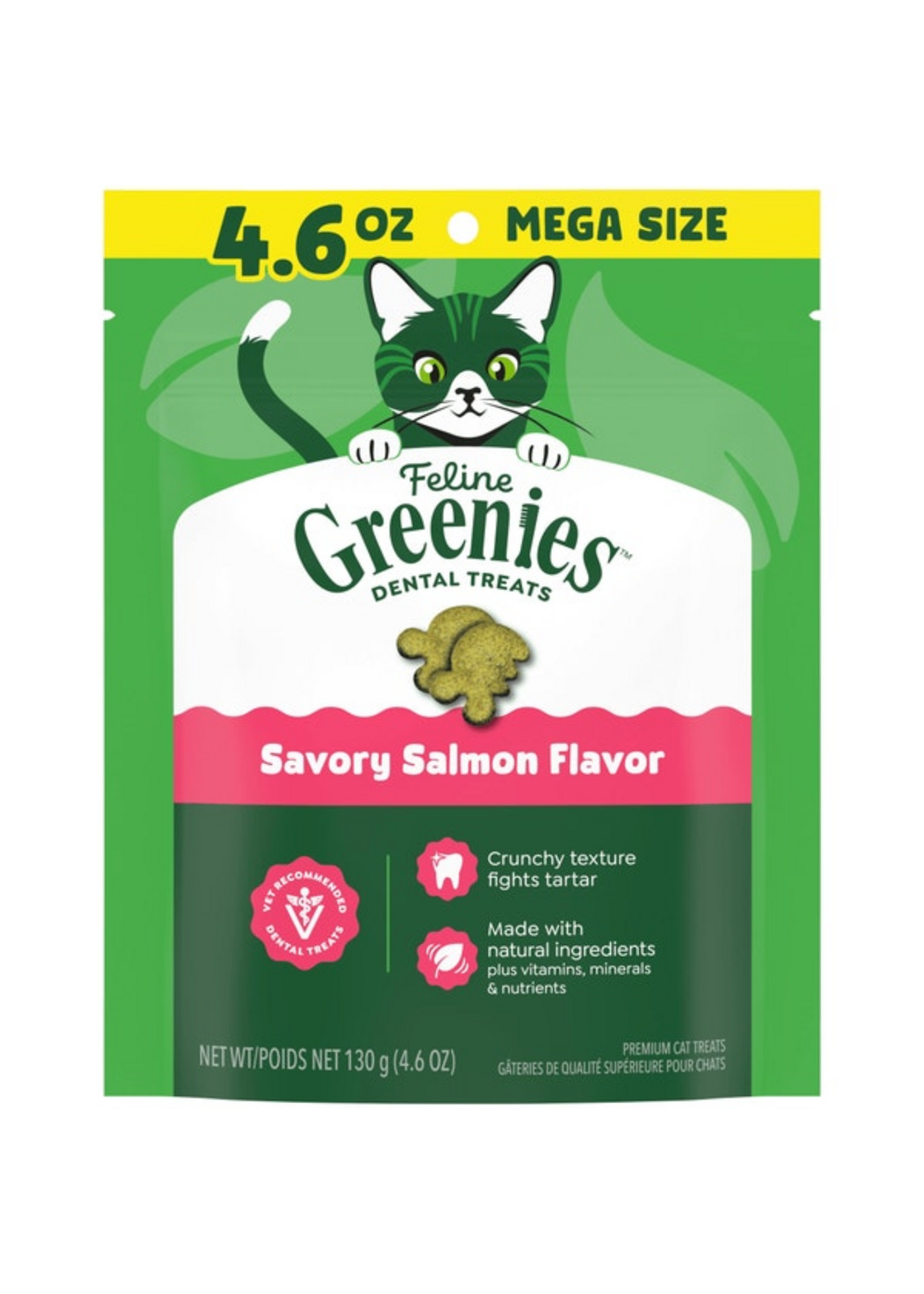 Greenies Feline Greenies Dental Cat Treats - Savory Salmon Flavor - 4.6 oz