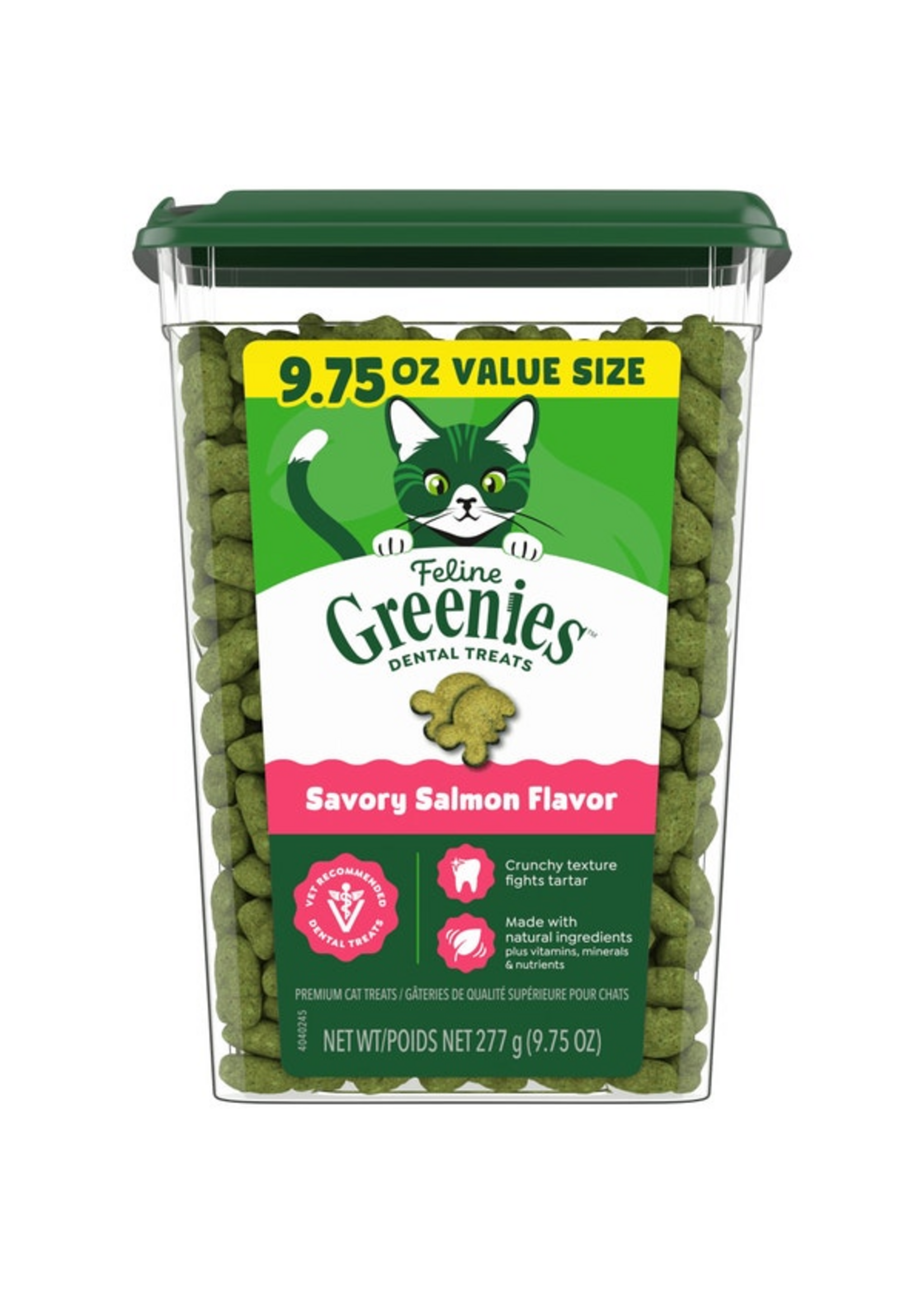 Greenies Feline Greenies Dental Cat Treats - Savory Salmon Flavor - 9.75 oz