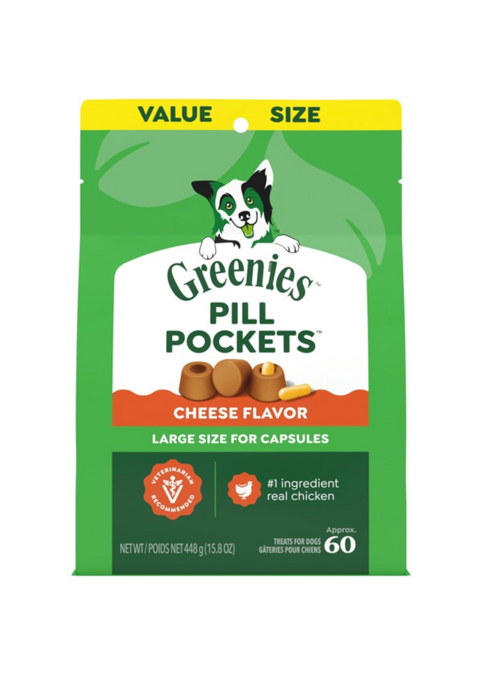 Greenies Greenies Pill Pockets Dog Treats - Capsules Cheese - 15.8 oz, 60 Treats