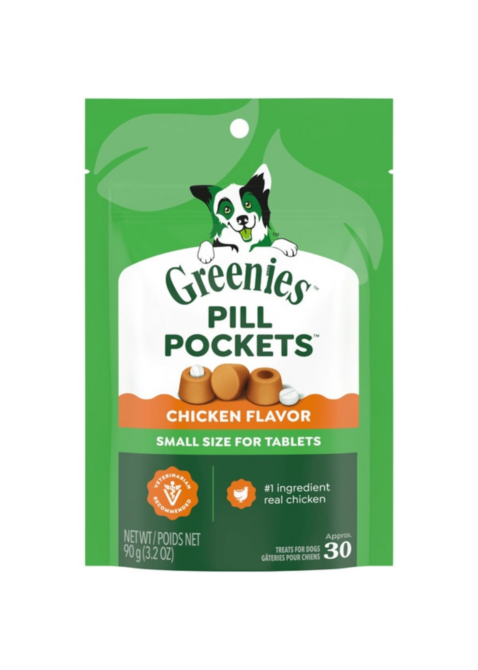 Greenies Greenies Pill Pockets Dog Treats - Tablets Chicken - 3.2 oz, 30 Treats