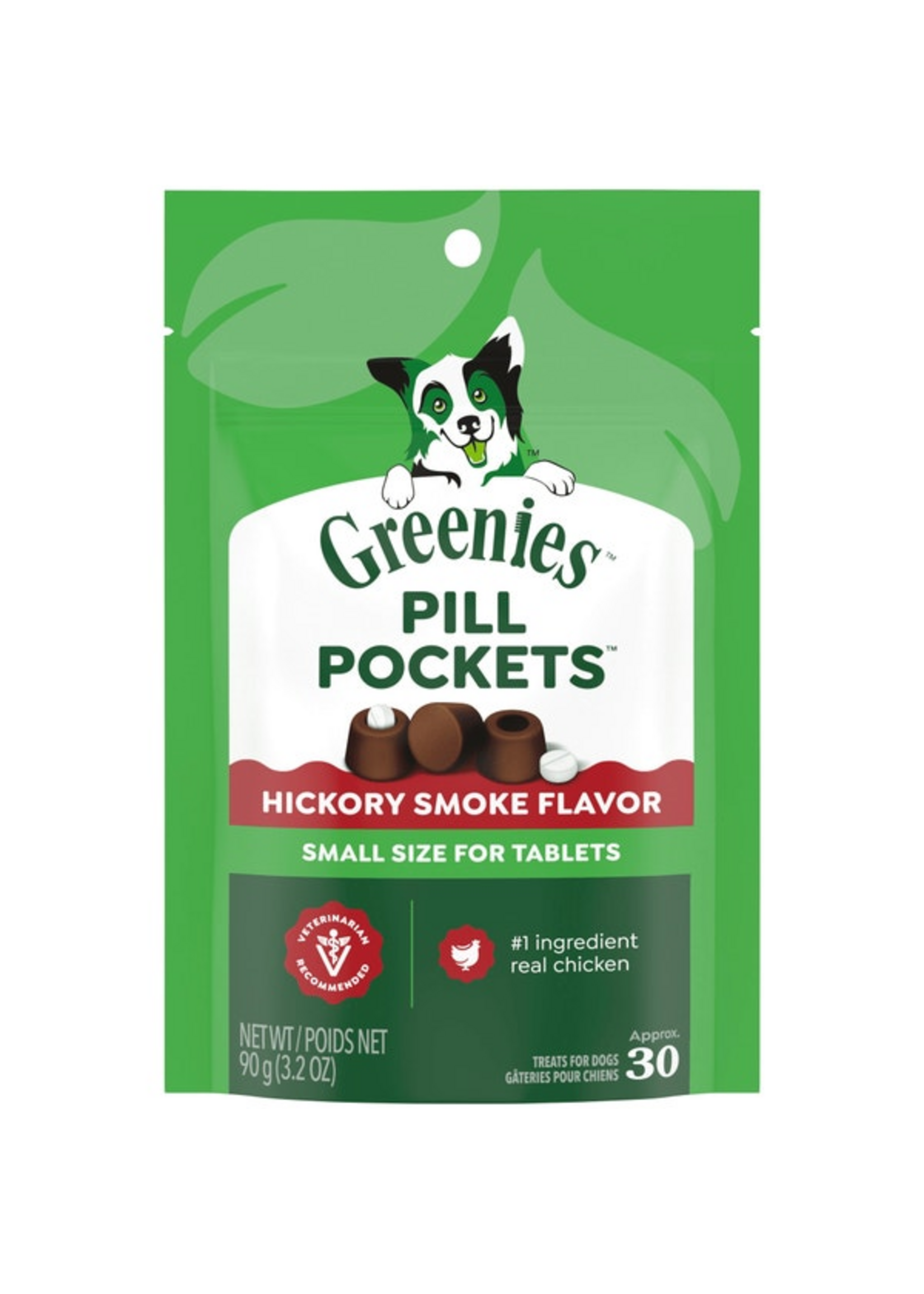 Greenies Greenies Pill Pockets Dog Treats - Tablets Hickory Smoke - 3.2 oz, 30 Treats