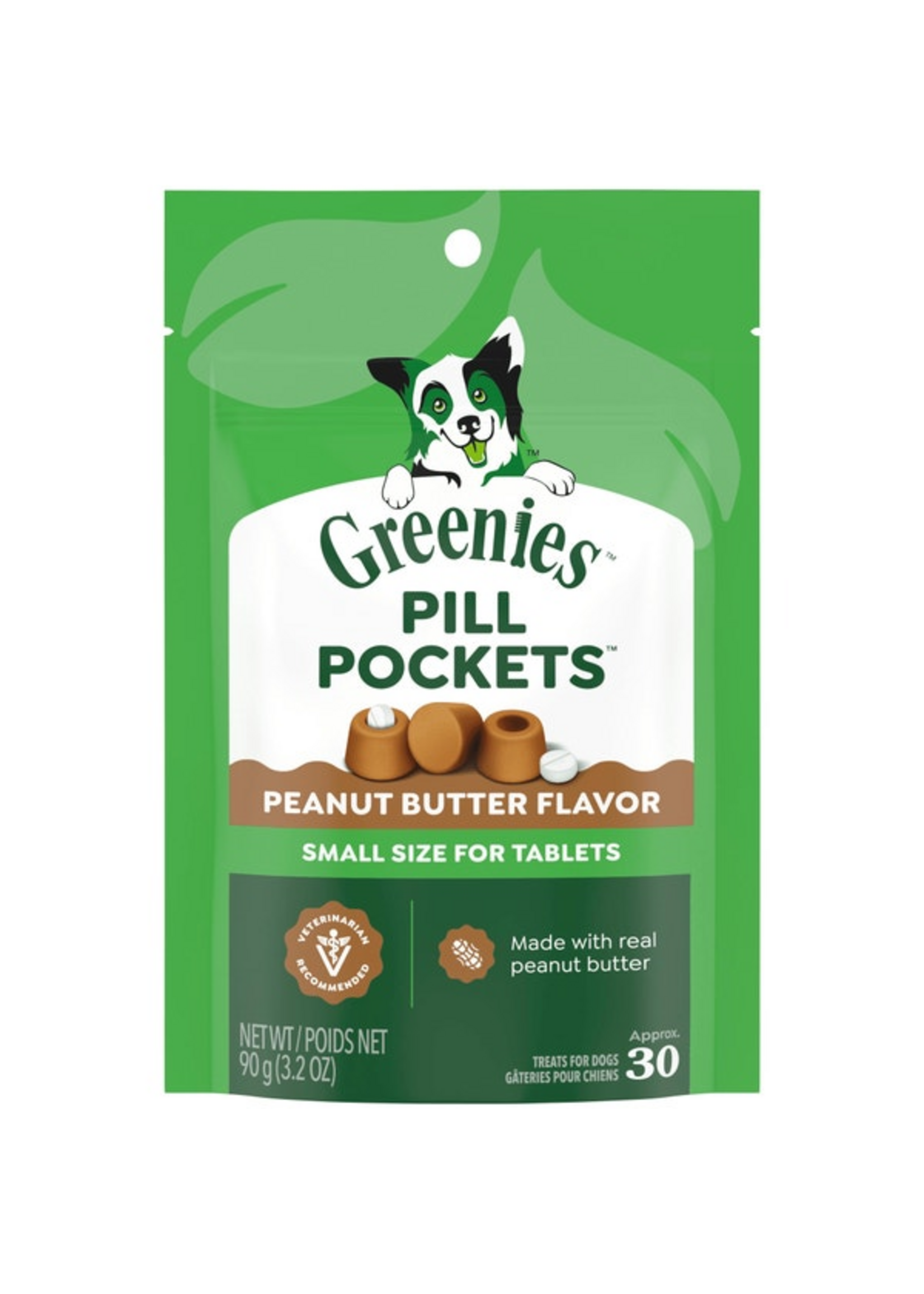 Greenies Greenies Pill Pockets Dog Treats - Tablets Peanut Butter - 3.2 oz, 30 Treats