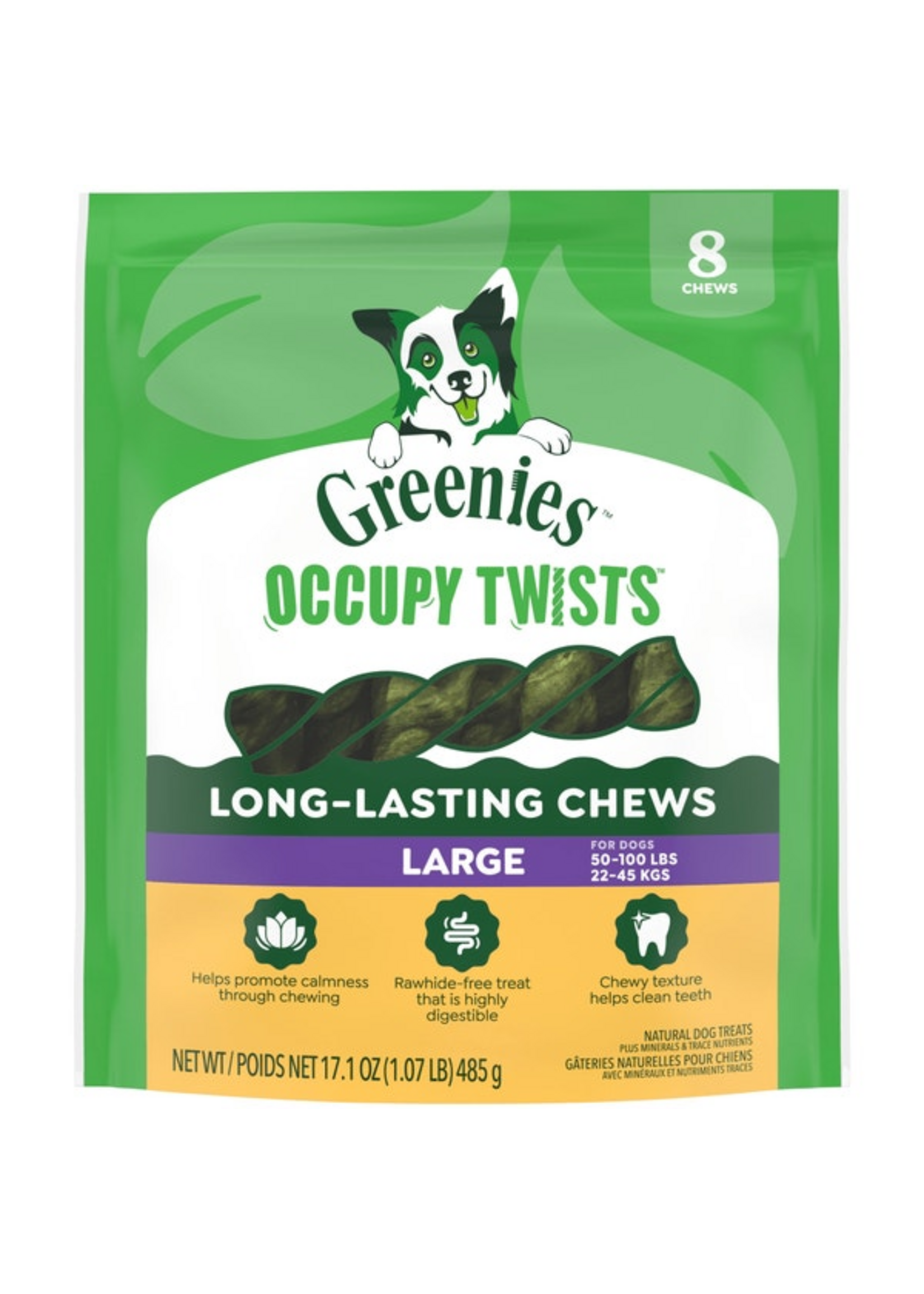 Greenies Greenies Occupy Twists Large Dog Treats - 17.1 oz, 8 Count