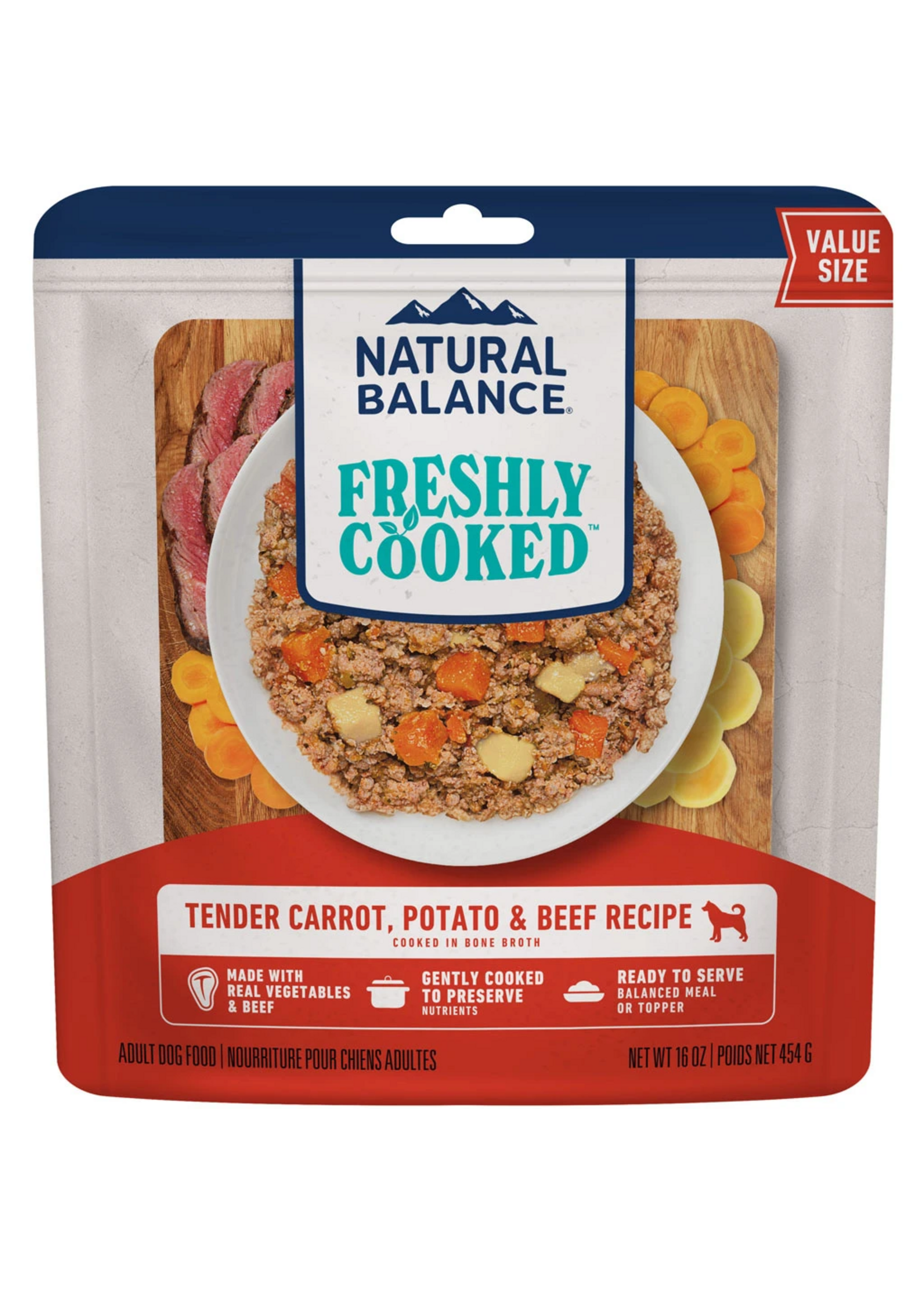 Natural Balance Natural Balance Freshly Cooked Tender Carrot, Potato & Beef Wet Dog Food - 16 oz