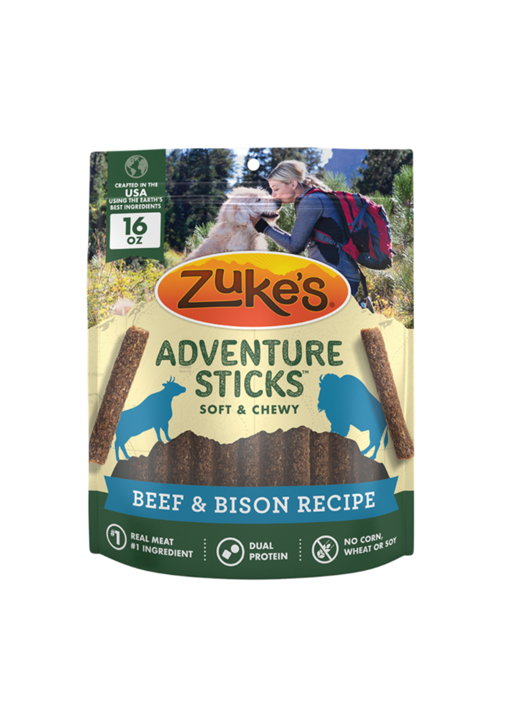 Zuke's Zuke's Adventure Sticks Beef & Bison Dog Treats - 16 oz