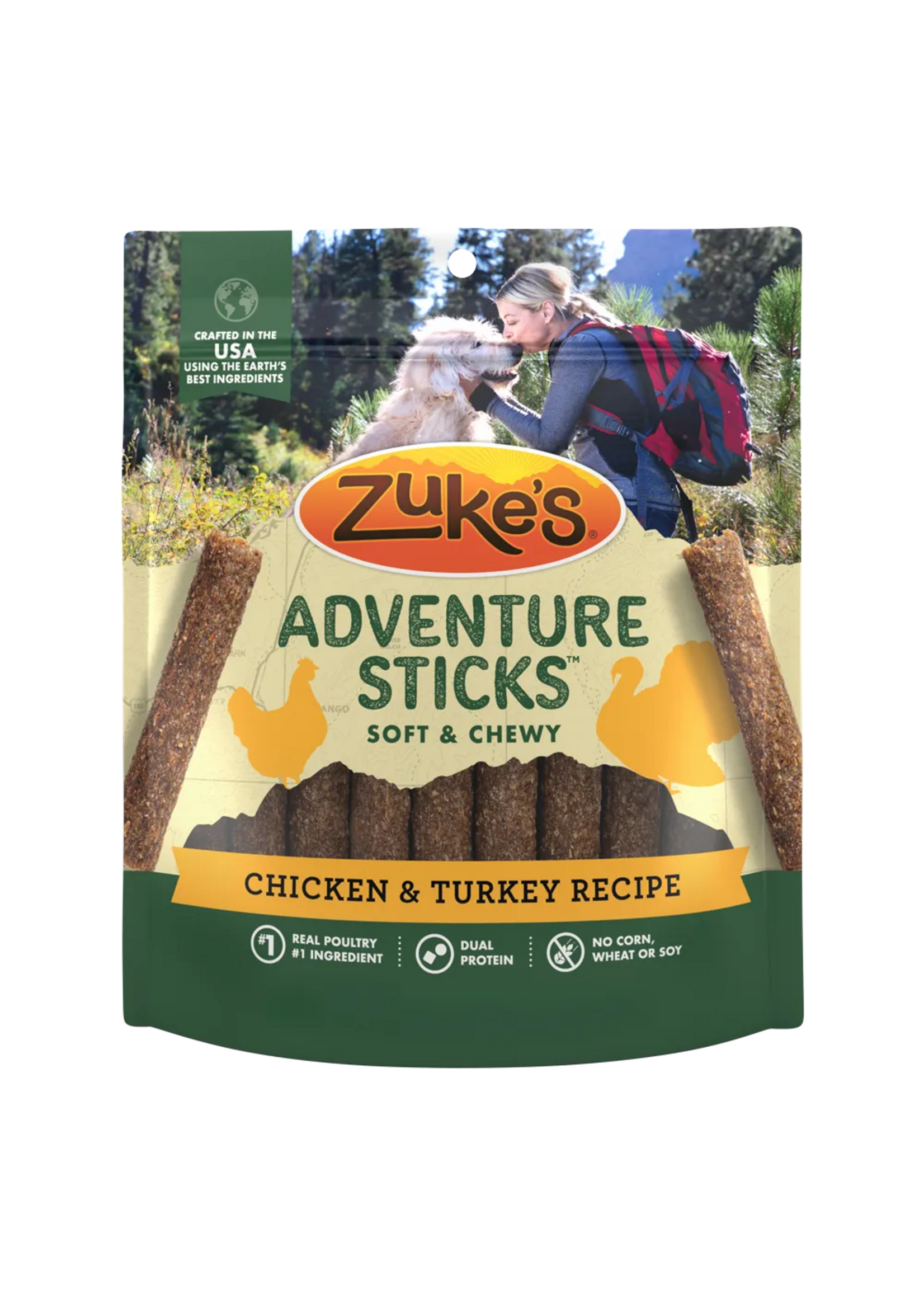 Zuke's Zuke's Adventure Sticks Chicken & Turkey Dog Treats - 6 oz