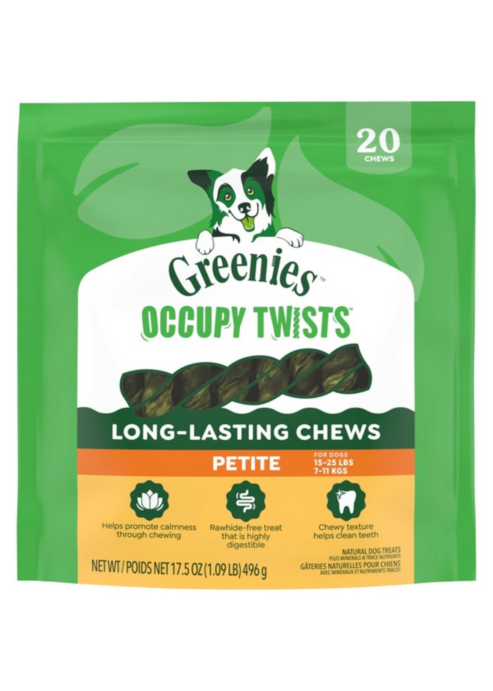 Greenies Greenies Occupy Twists Petite Dog Treats - 17.5 oz, 20 Count