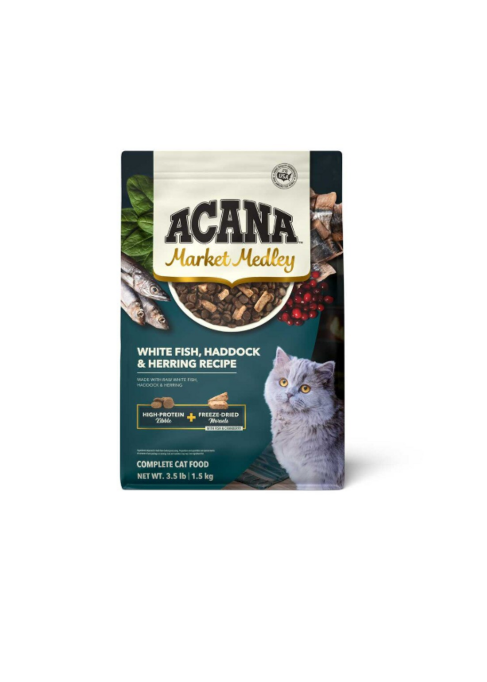 Acana Acana Market Medley Fish with Freeze Dried Fish Dry Cat Food - 3.5 lb