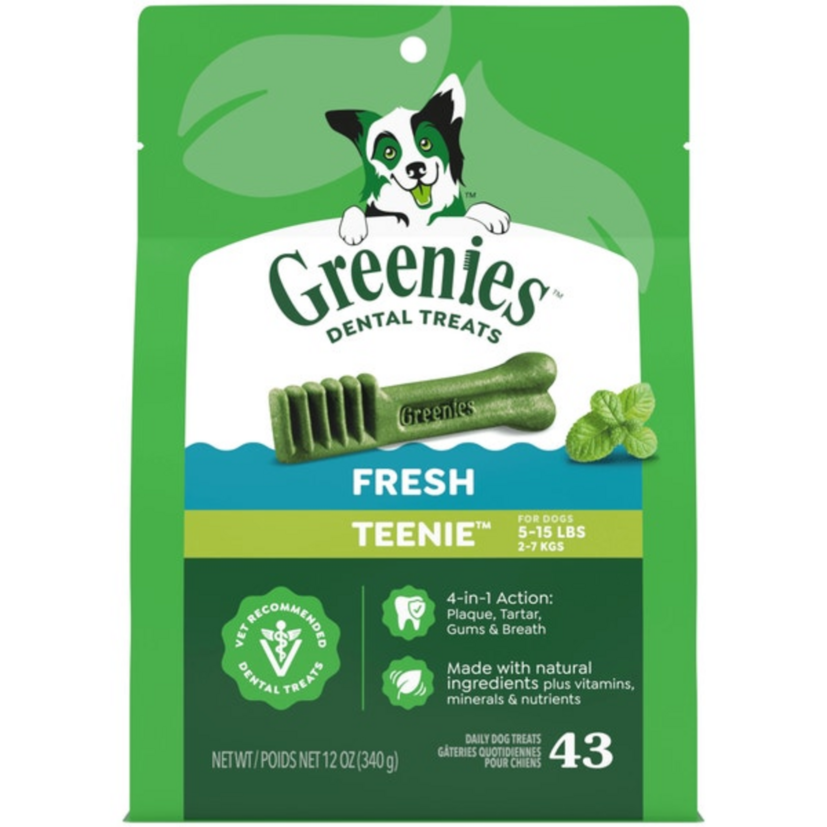 Greenies Greenies Fresh Mint Teenie Dog Dental Treats - 12 oz, 43 Count