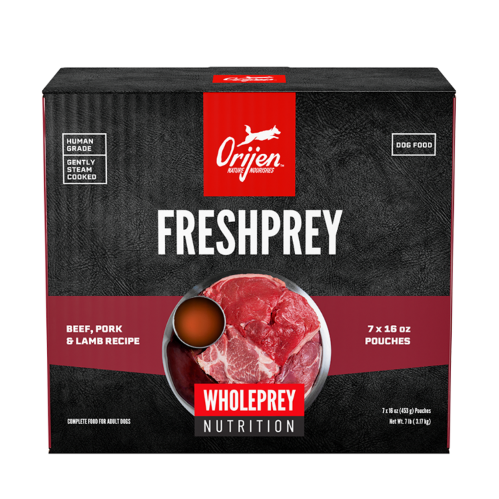 Orijen Orijen FreshPrey Frozen Dog Food - Beef, Pork & Lamb - 7 lb, Box Bulk