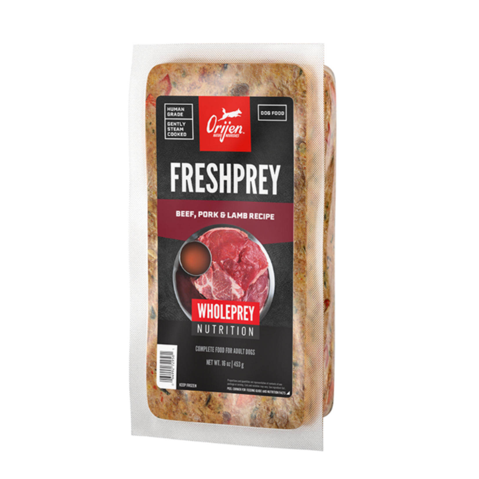 Orijen Orijen FreshPrey Frozen Dog Food - Beef, Pork & Lamb - 1 lb