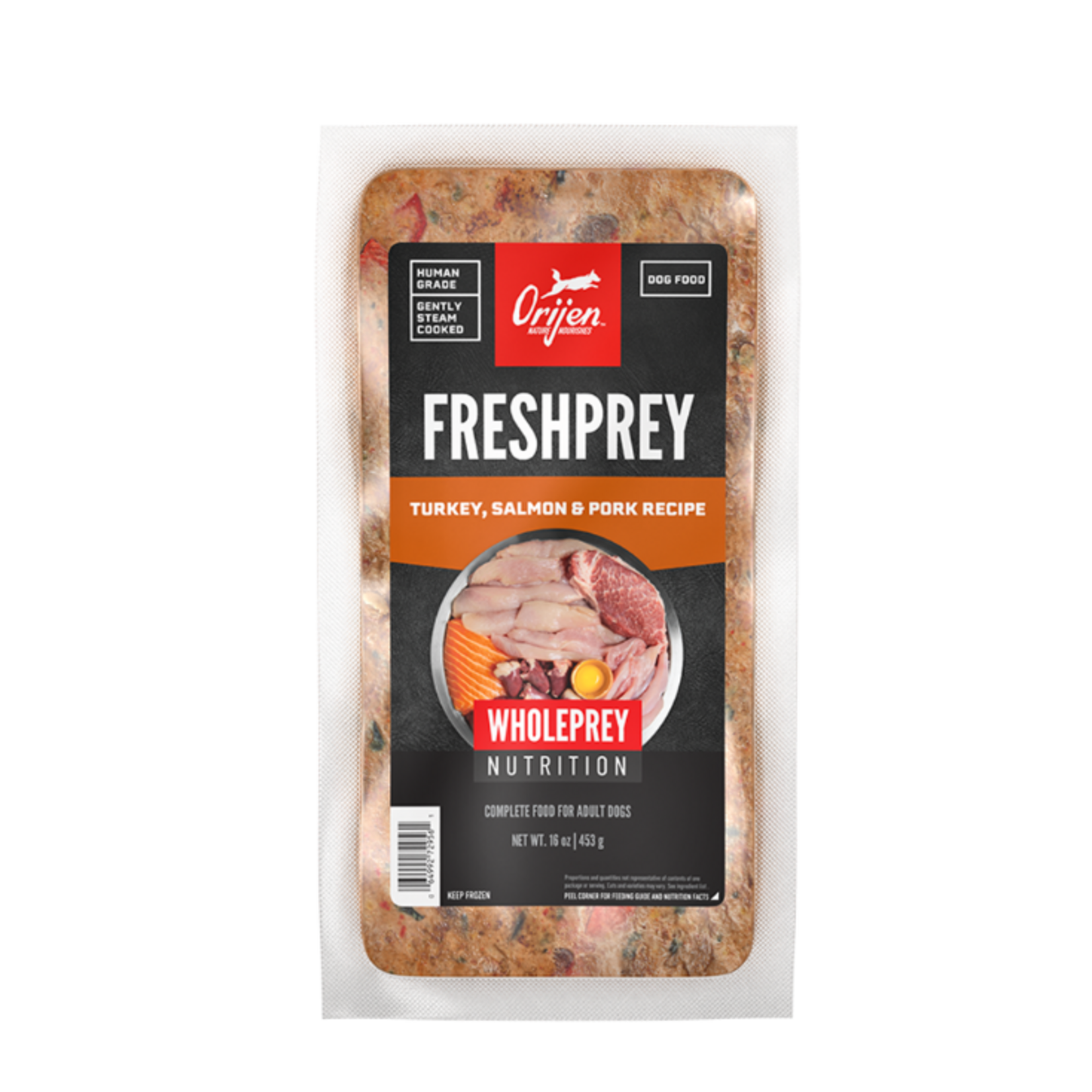 Orijen Orijen FreshPrey Frozen Dog Food - Turkey, Salmon & Pork - 1 lb