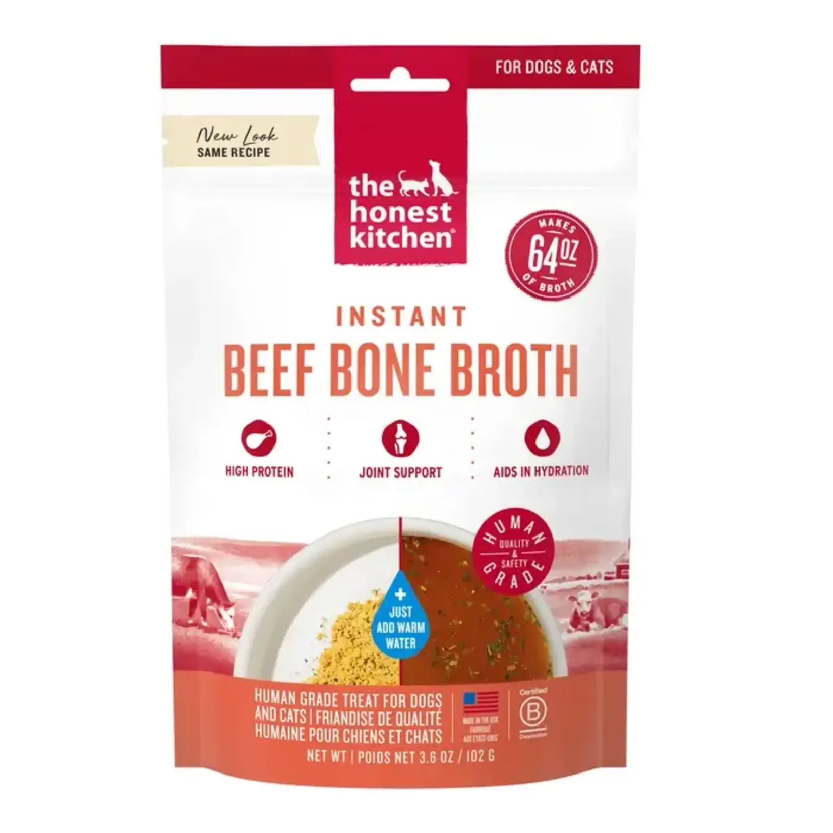 The Honest Kitchen The Honest Kitchen Instant Beef Bone Broth for Dogs & Cats - 3.6 oz