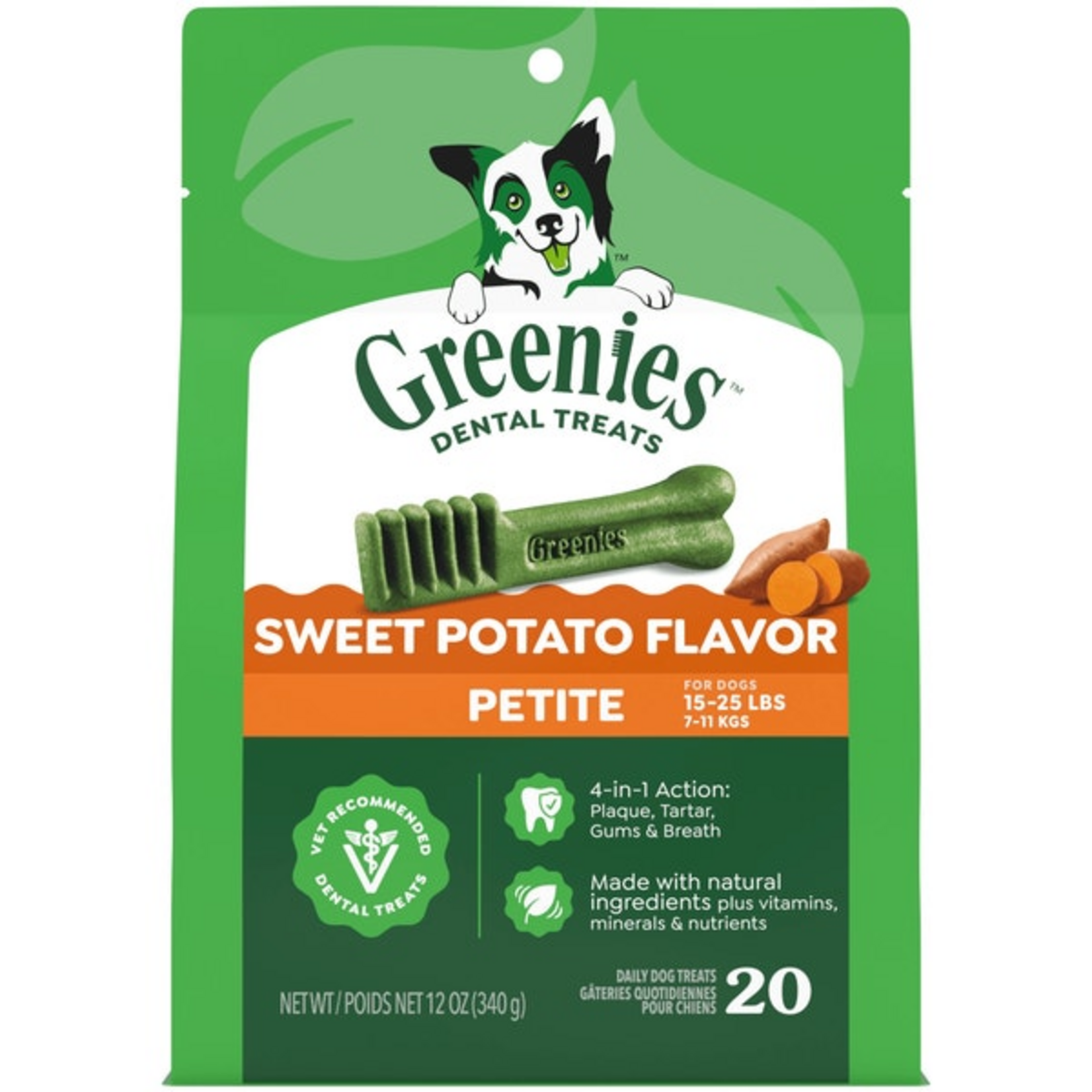 Greenies Greenies Dog Dental Treats - Sweet Potato Flavor Petite - 12 oz, 20 Count