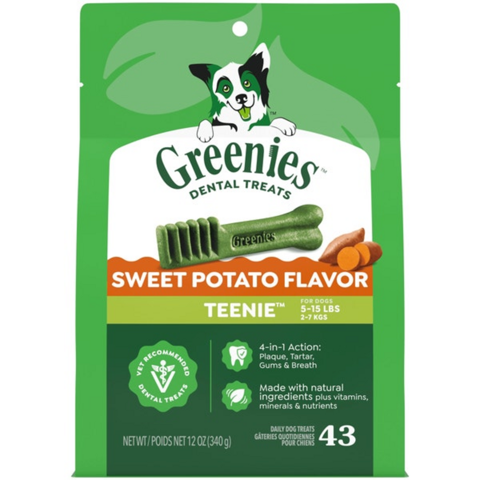Greenies Greenies Dog Dental Treats - Sweet Potato Flavor Teenie - 12 oz, 43 Count