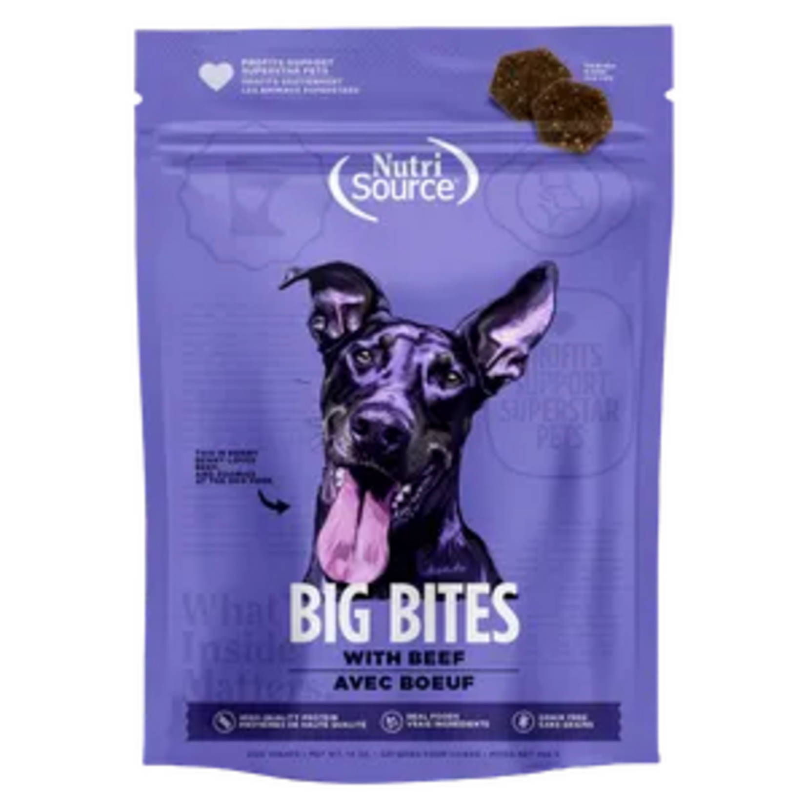 NutriSource Nutrisource Big Bites Beef Dog Treats - 14 oz