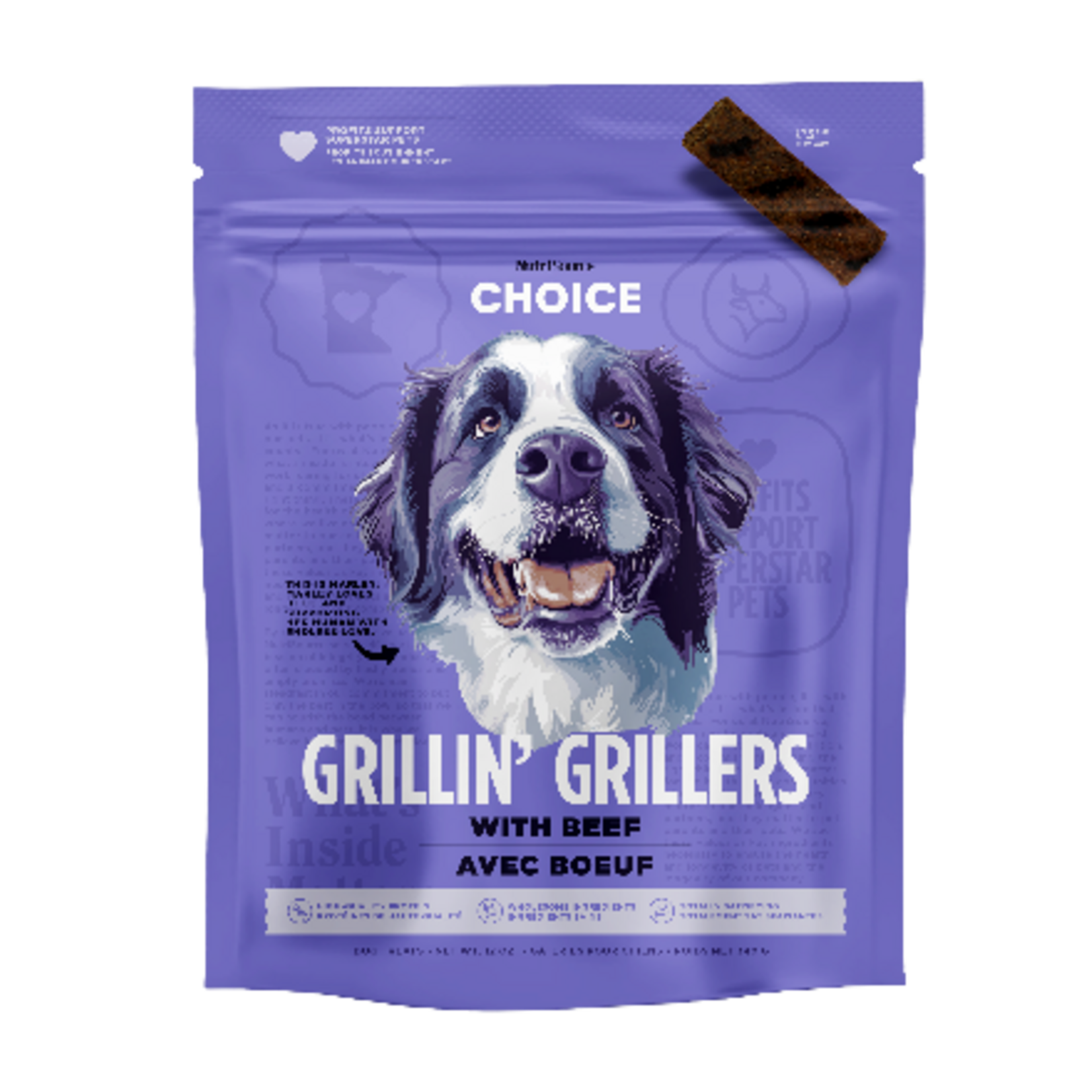NutriSource Nutrisource Choice Grillin' Grillers Beef Dog Treats - 32 oz