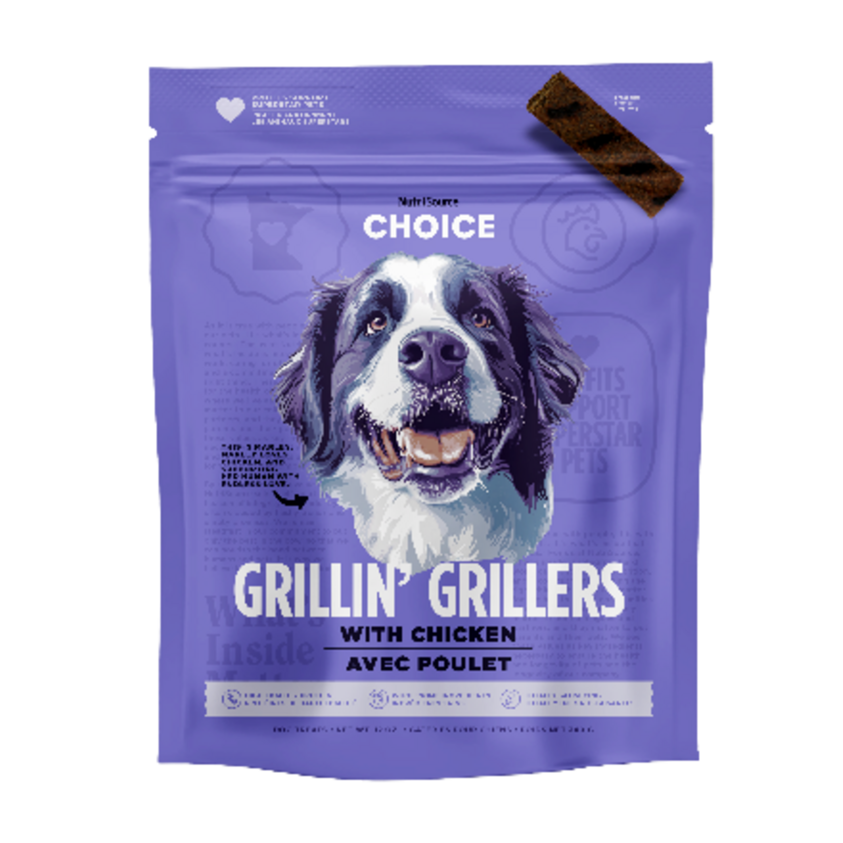 NutriSource Nutrisource Choice Grillin' Grillers Chicken Dog Treats - 12 oz