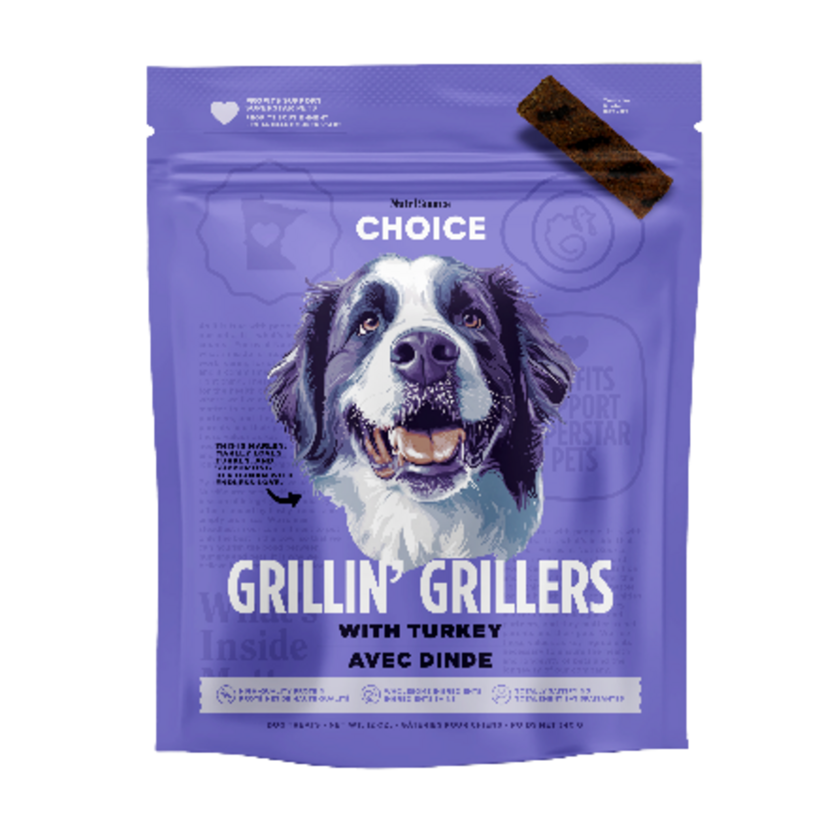 NutriSource Nutrisource Choice Grillin' Grillers Turkey Dog Treats - 12 oz