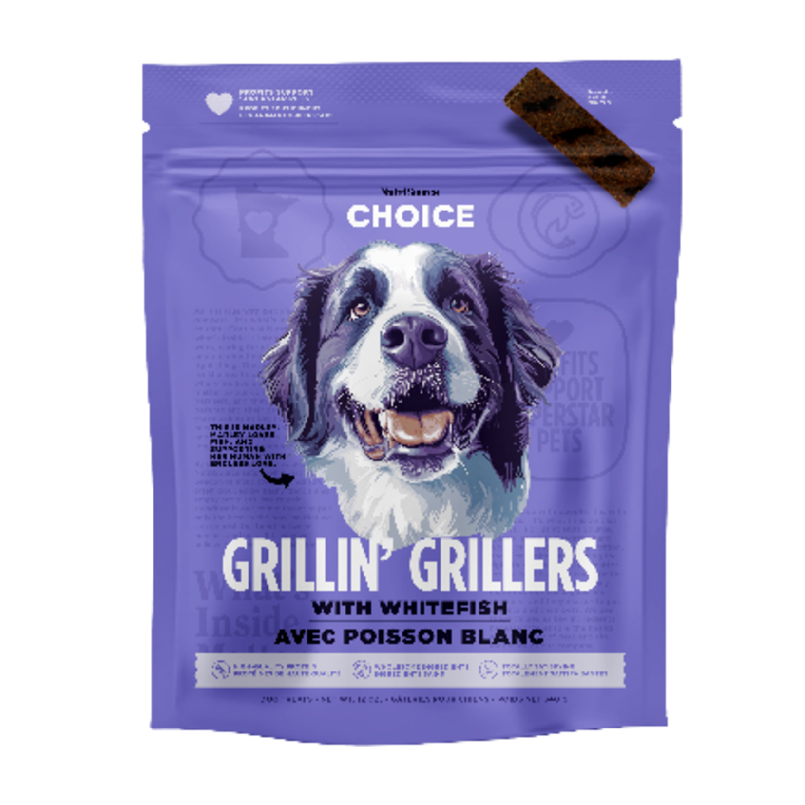 NutriSource Nutrisource Choice Grillin' Grillers Whitefish Dog Treats - 12 oz