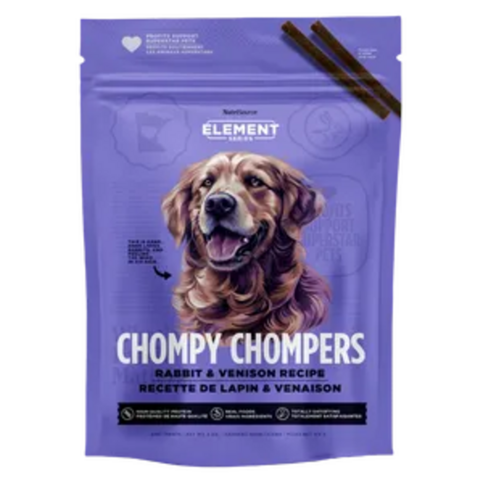 NutriSource Nutrisource Element Series Chompy Chompers Rabbit & Venison Dog Treats - 6 oz