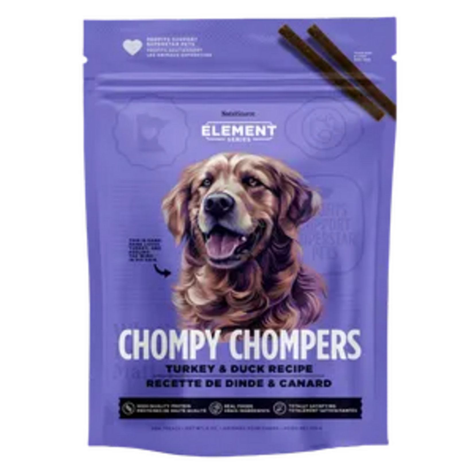 NutriSource Nutrisource Element Series Chompy Chompers Turkey & Duck Dog Treats - 6 oz