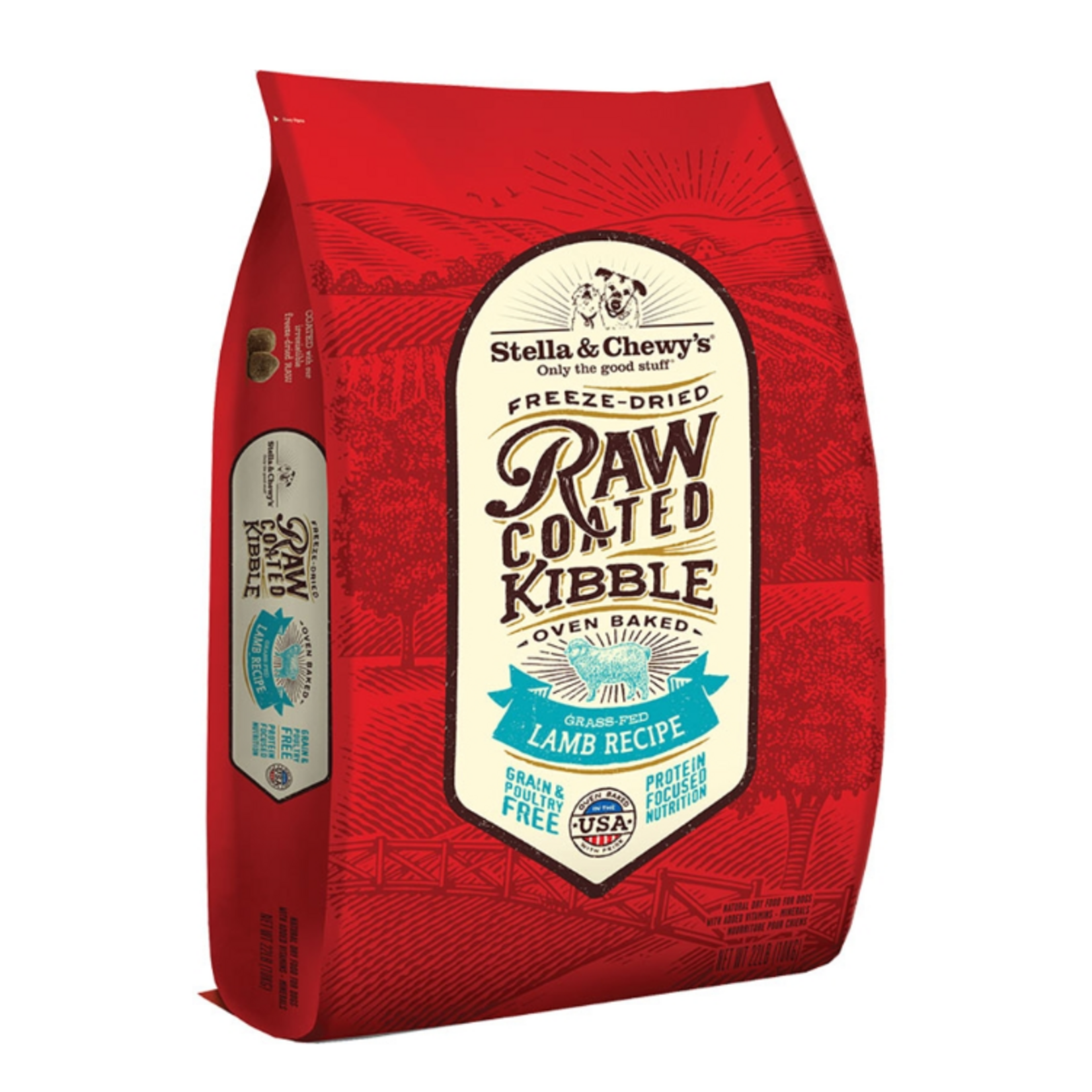 Stella & Chewy's Stella & Chewy's Freeze-Dried Raw Coated Kibble Grass-Fed Lamb Dry Dog Food - 22 lb