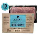 Vital Essentials Vital Essentials Frozen Raw Patty - Beef Entree Complete Dog Food - 7.5 oz