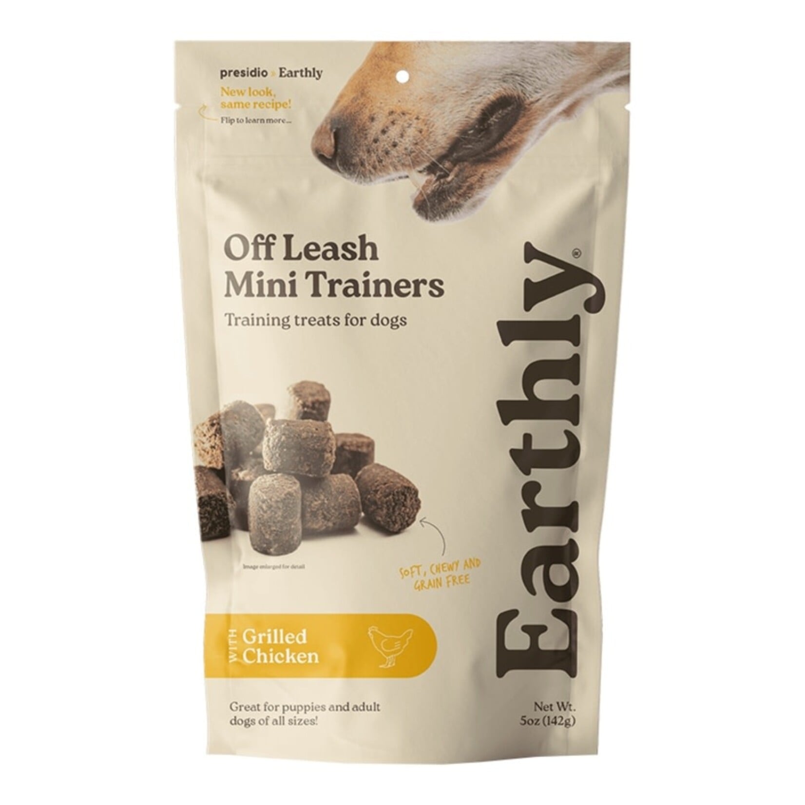 Earthly Pet Earthly Off Leash Mini Trainers Dog Treats - Grilled Chicken - 5 oz
