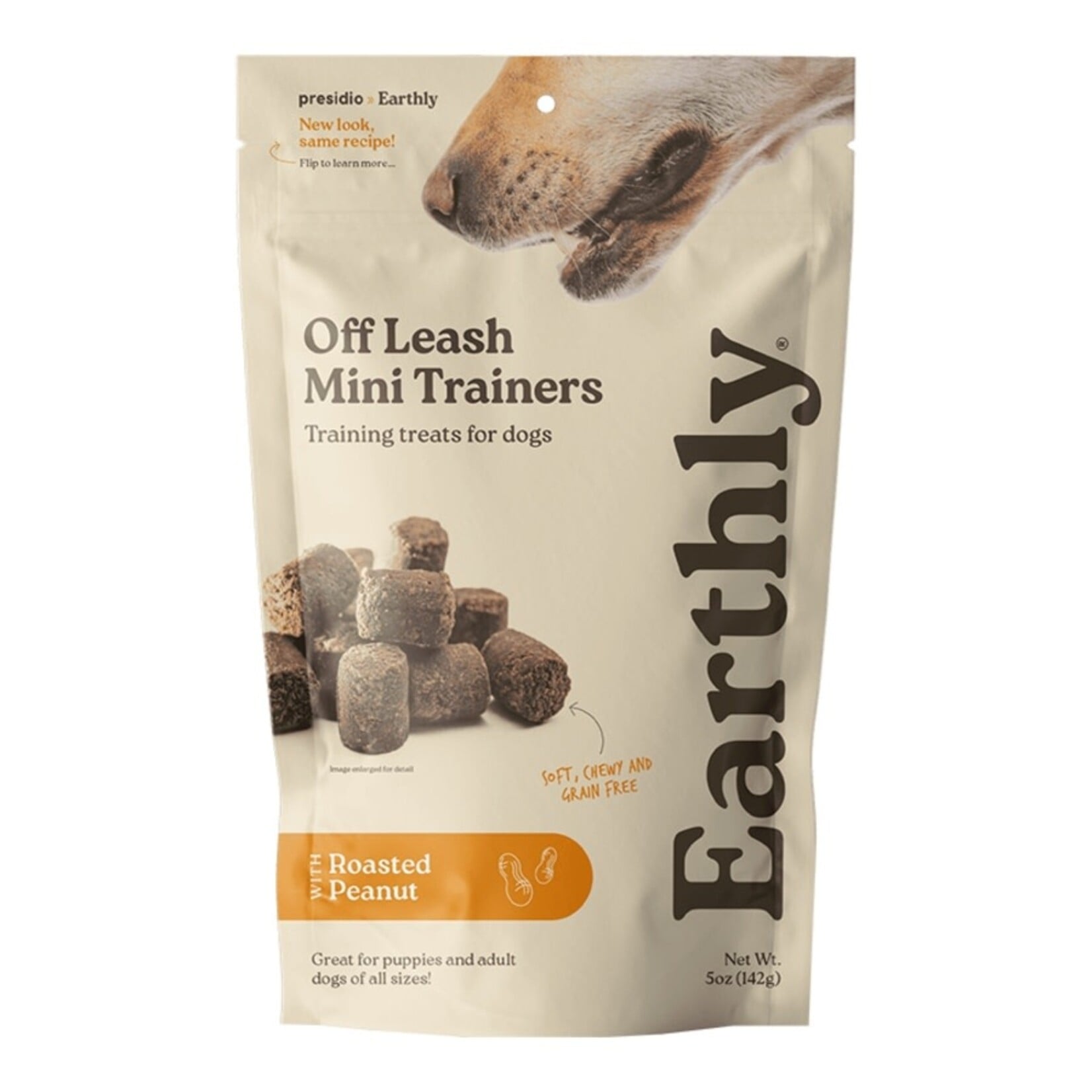 Earthly Pet Earthly Off Leash Mini Trainers Dog Treats - Roasted Peanut - 5 oz