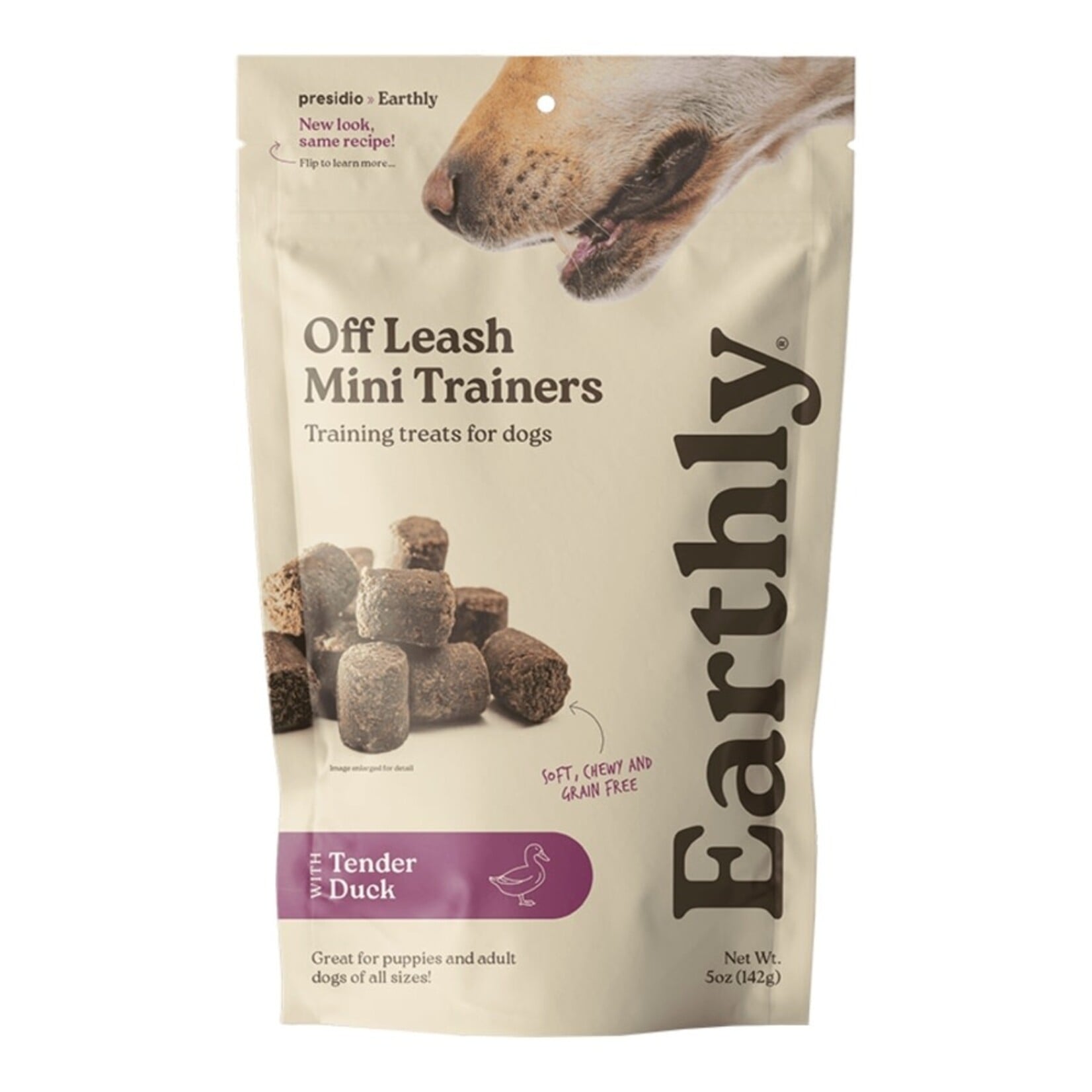 Earthly Pet Earthly Off Leash Mini Trainers Dog Treats - Tender Duck - 5 oz