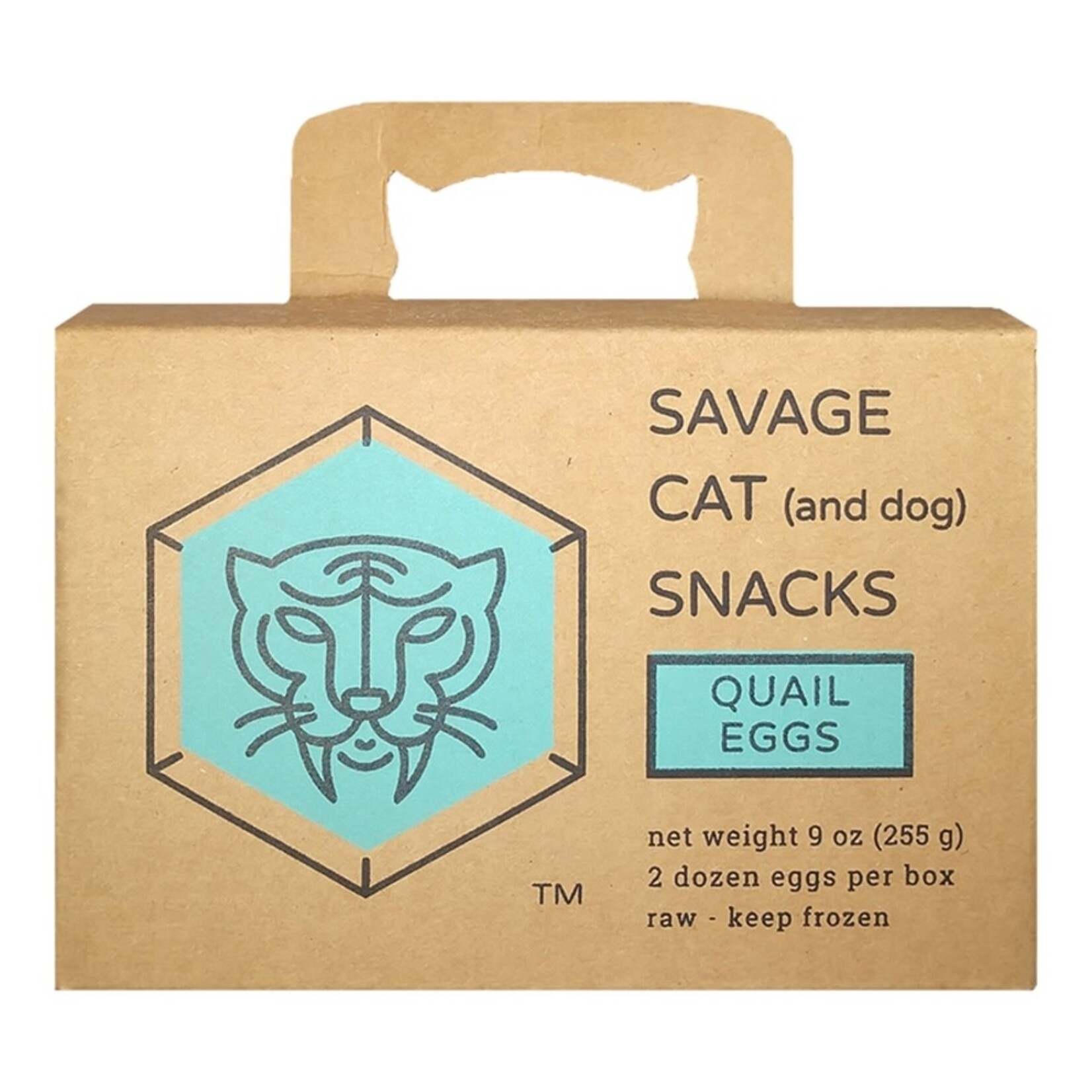 Savage Cat Snacks Frozen Raw Quail Eggs - 9 oz, 24 Count