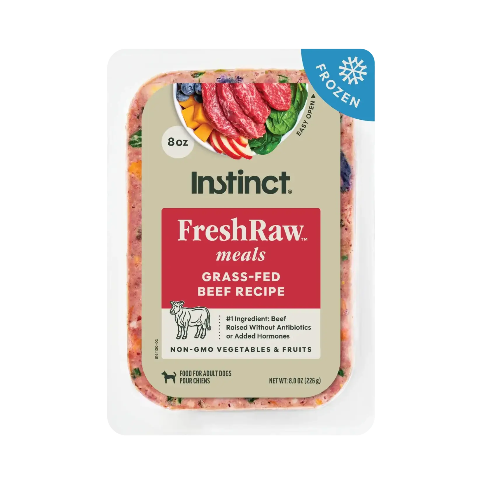 Instinct Instinct FreshRaw Meals Frozen Grass-Fed Beef Dog Food - 8 oz