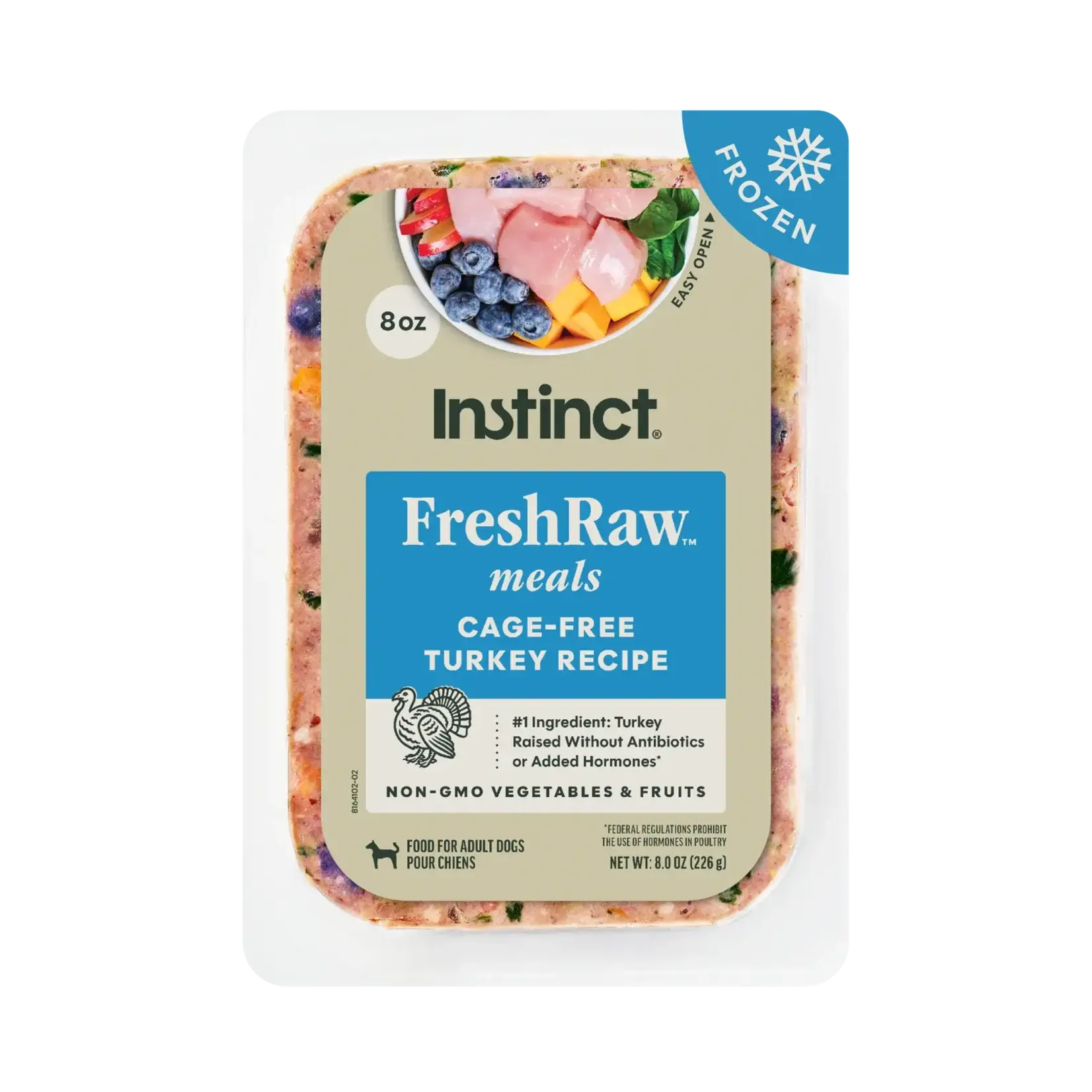 Instinct Instinct FreshRaw Meals Frozen Cage-Free Turkey Dog Food - 8 oz