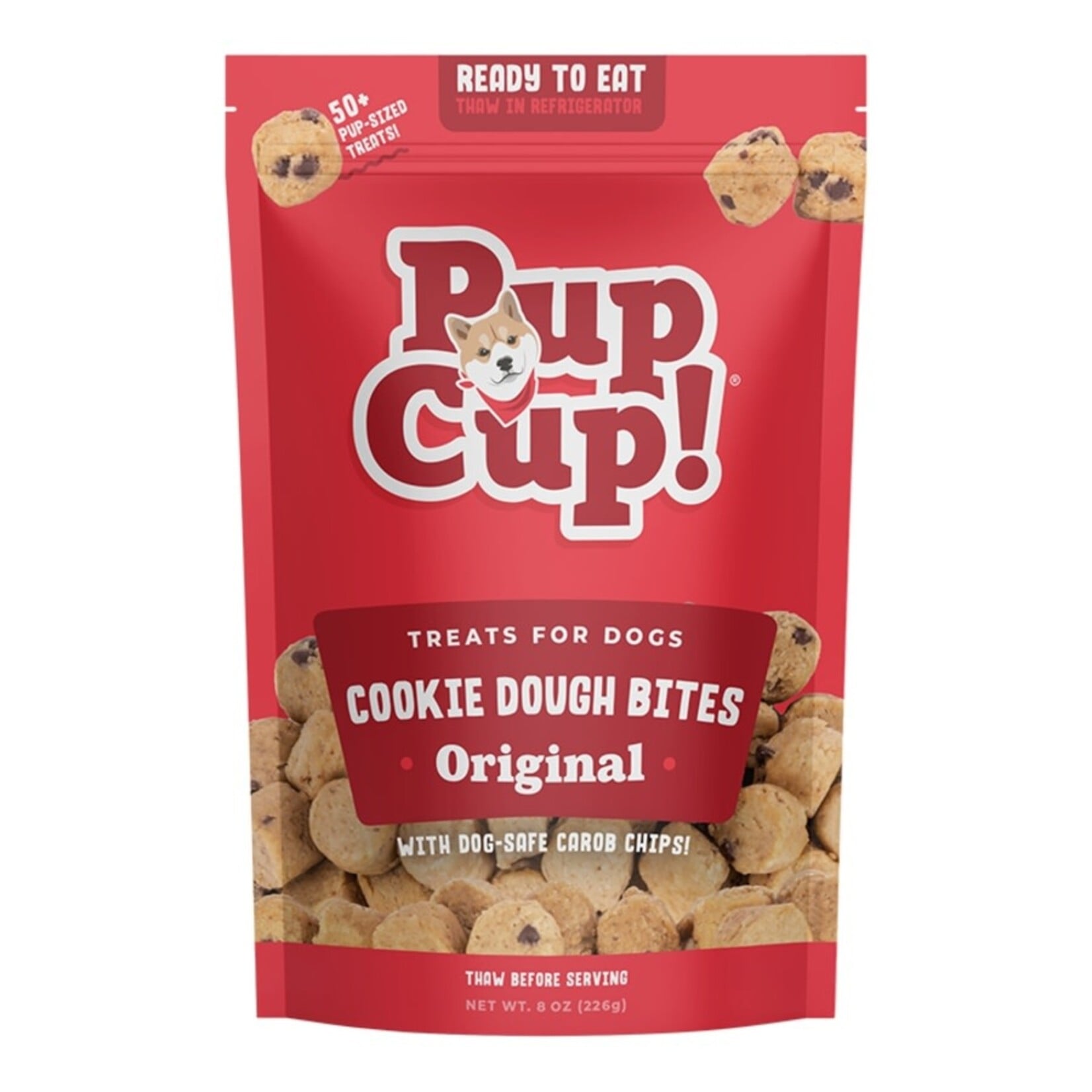 Pup Cup! Frozen Cookie Dough Bites Dog Treats - Original - 8 oz