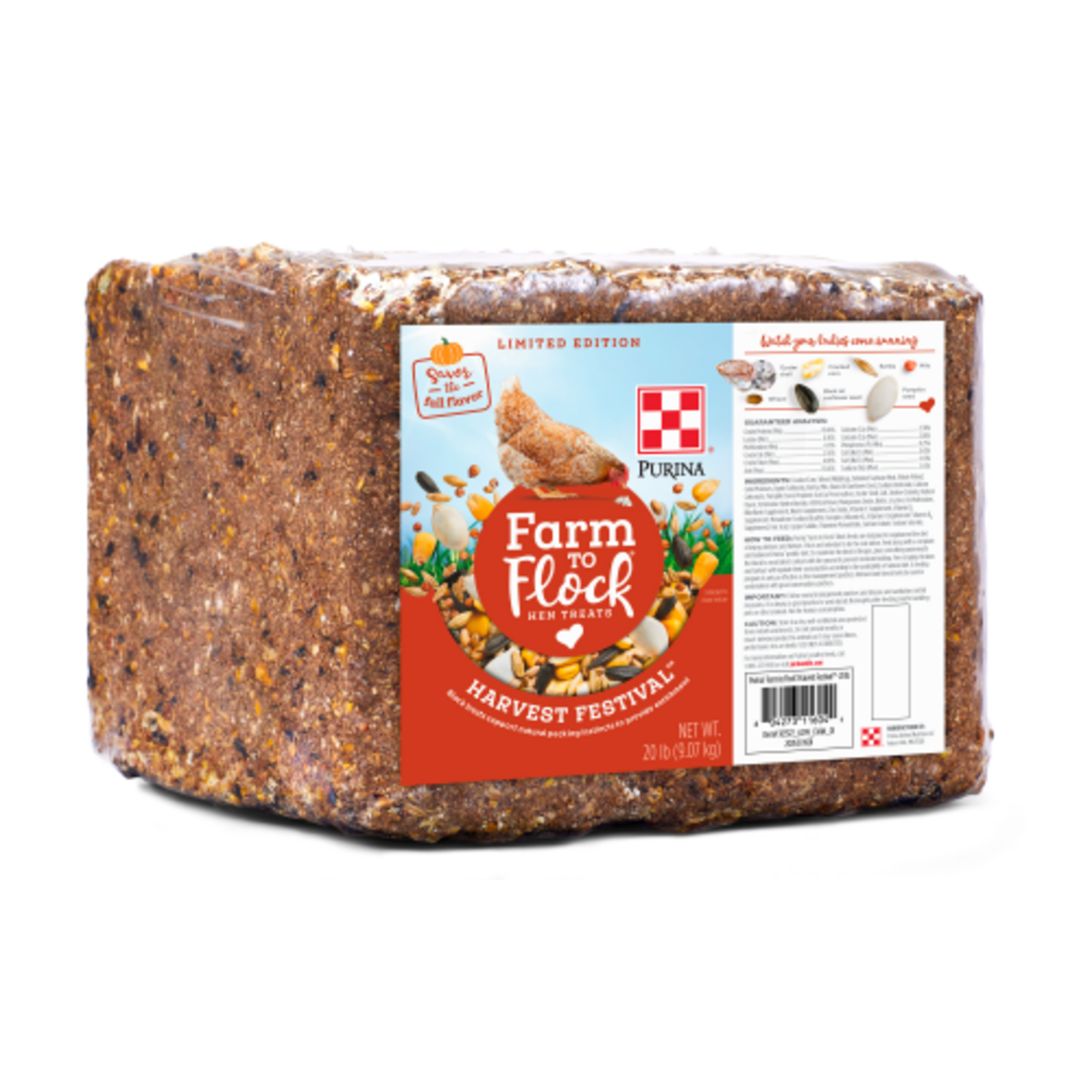 Purina Mills Purina Mills Farm to Flock Harvest Festival Poultry Block - 20 lb