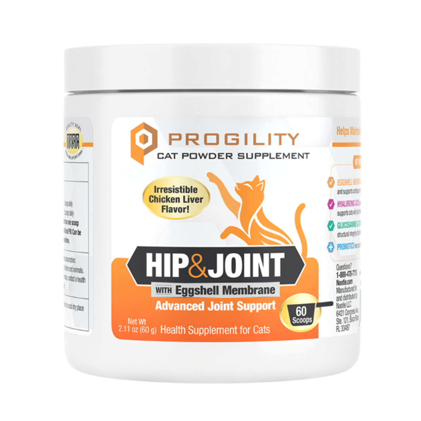Nootie Nootie Cat Progility Hip & Joint Supplement Powder - 60 Scoops