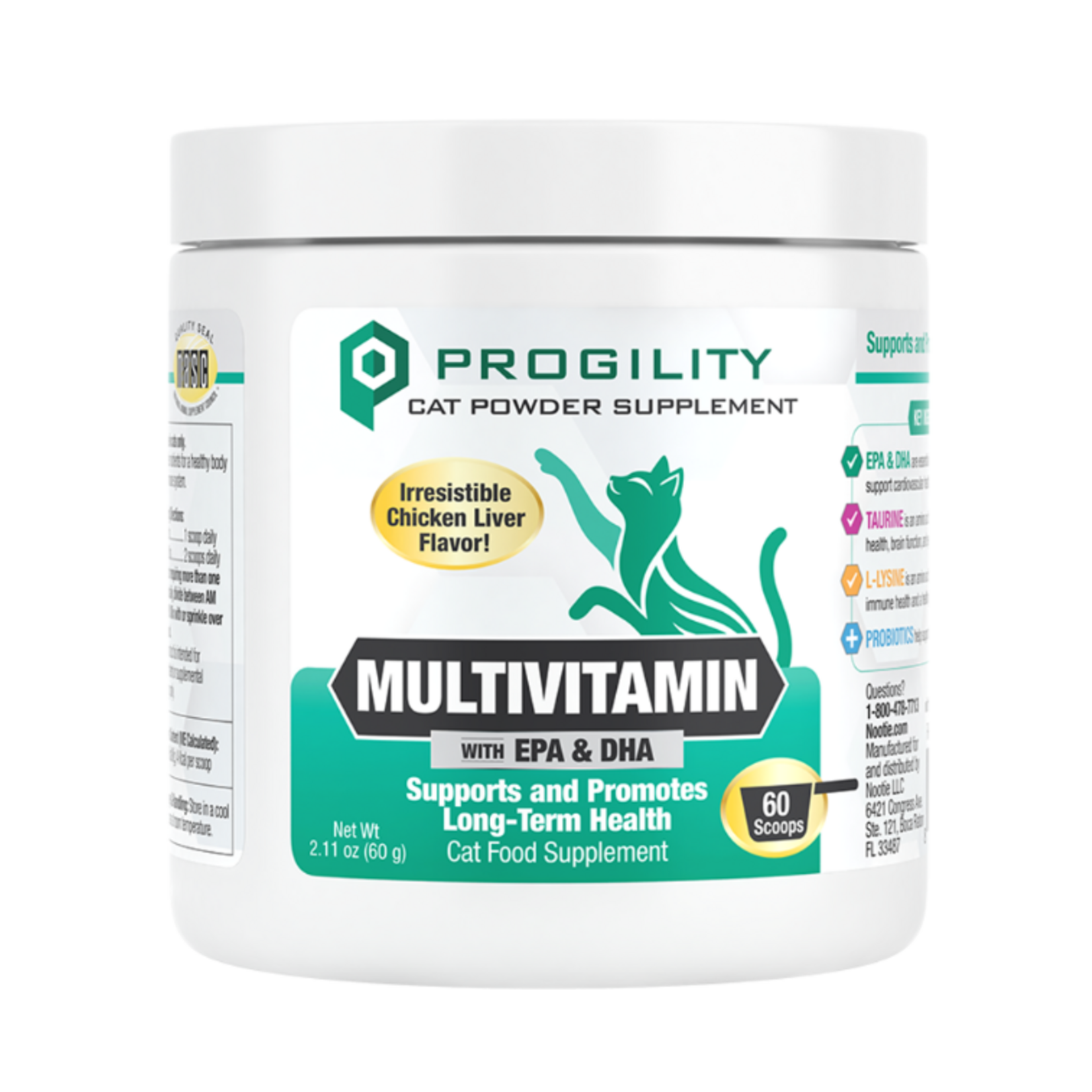 Nootie Nootie Cat Progility Multivitamin  Powder Supplement - 60 Scoops