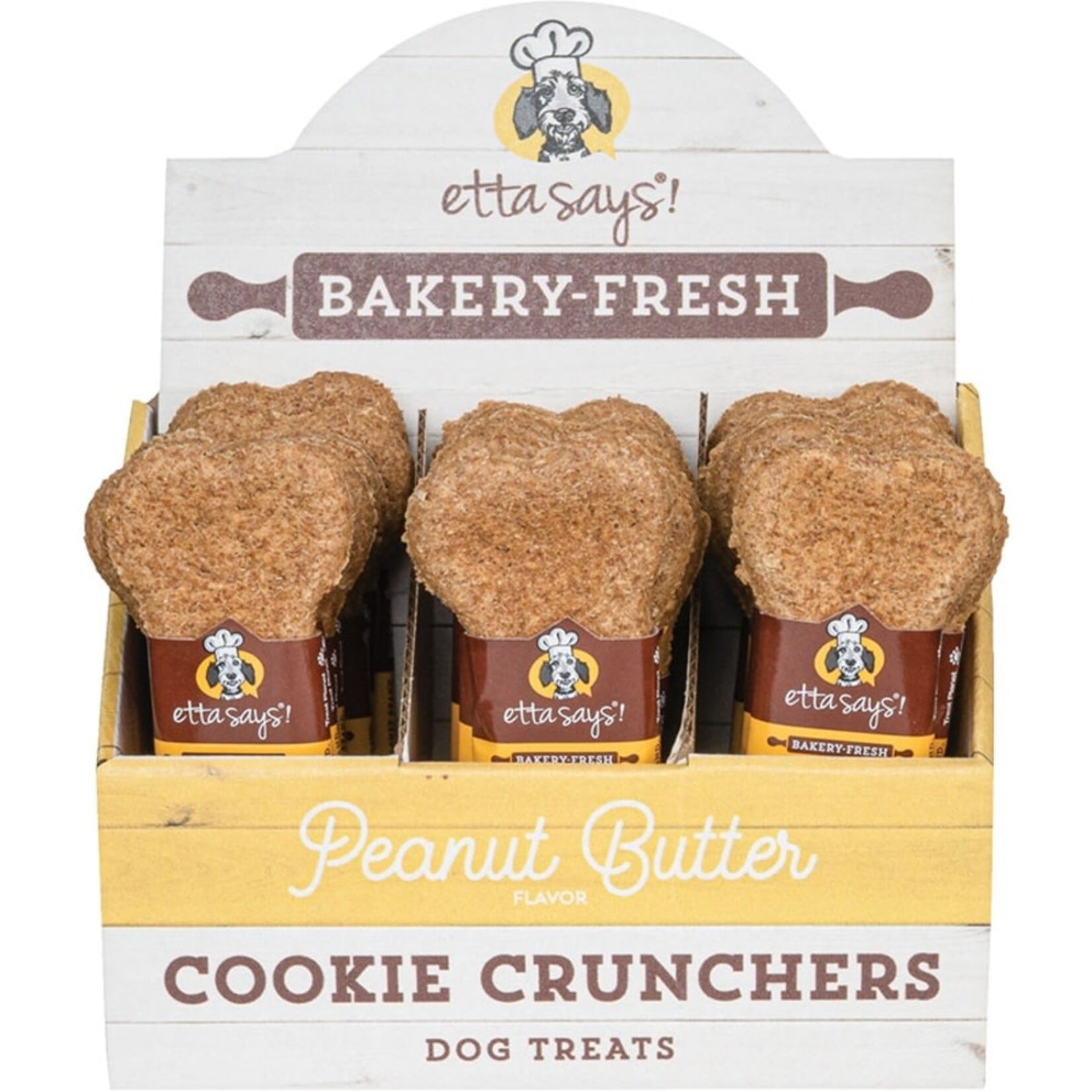 Etta Says! Etta Says Cookie Crunchers Peanut Butter Dog Treats - 5 in
